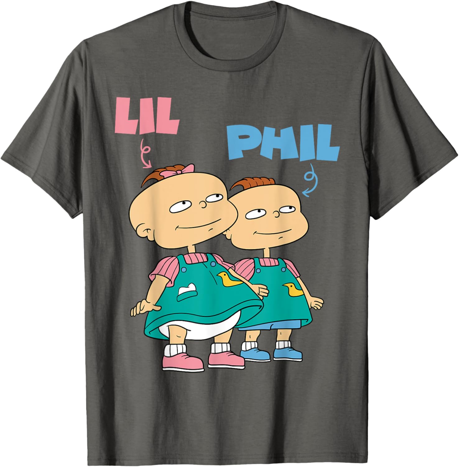Mademark x Rugrats Lil and Phil Devil Twins T-Shirt for Kids and Adults - 3