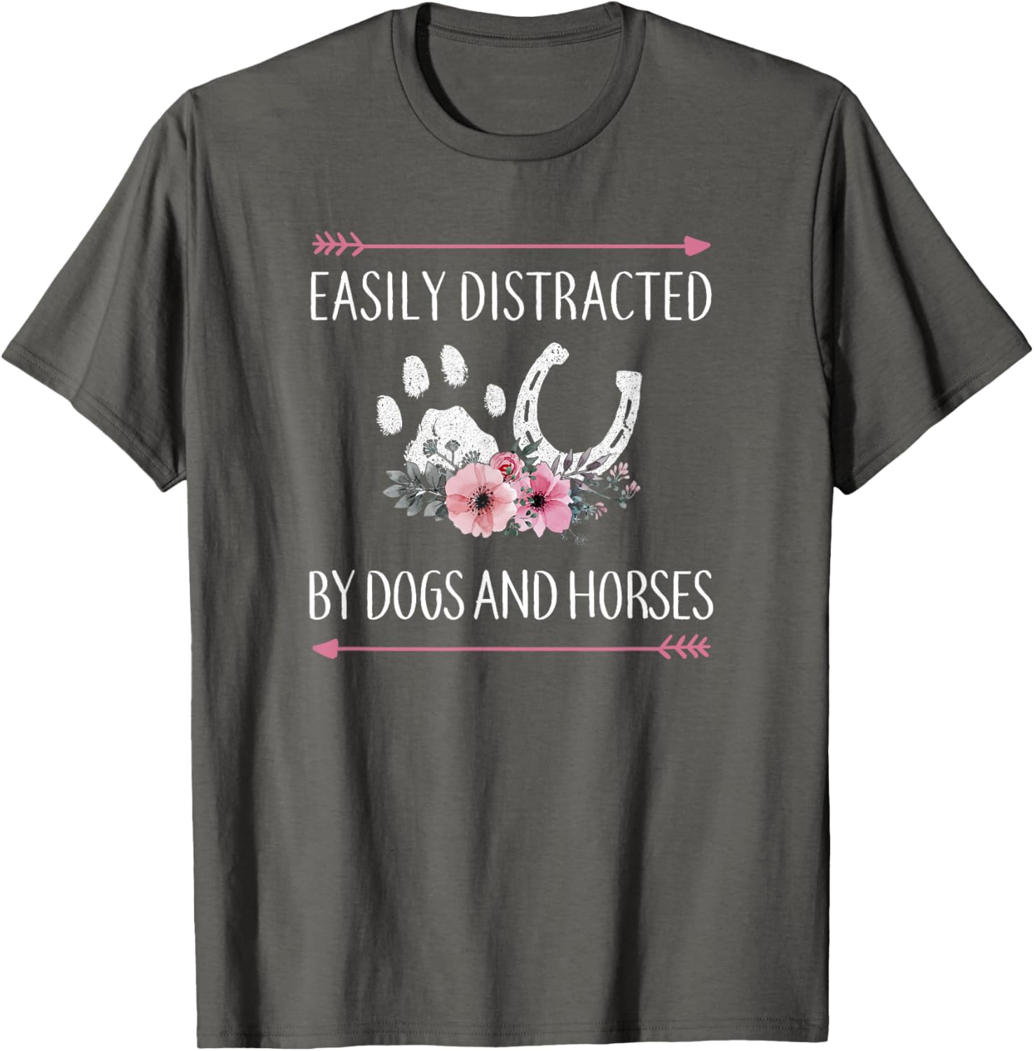 Horse Lover T-Shirt for Women, Teens, and Girls - Cute Horse Design - 4