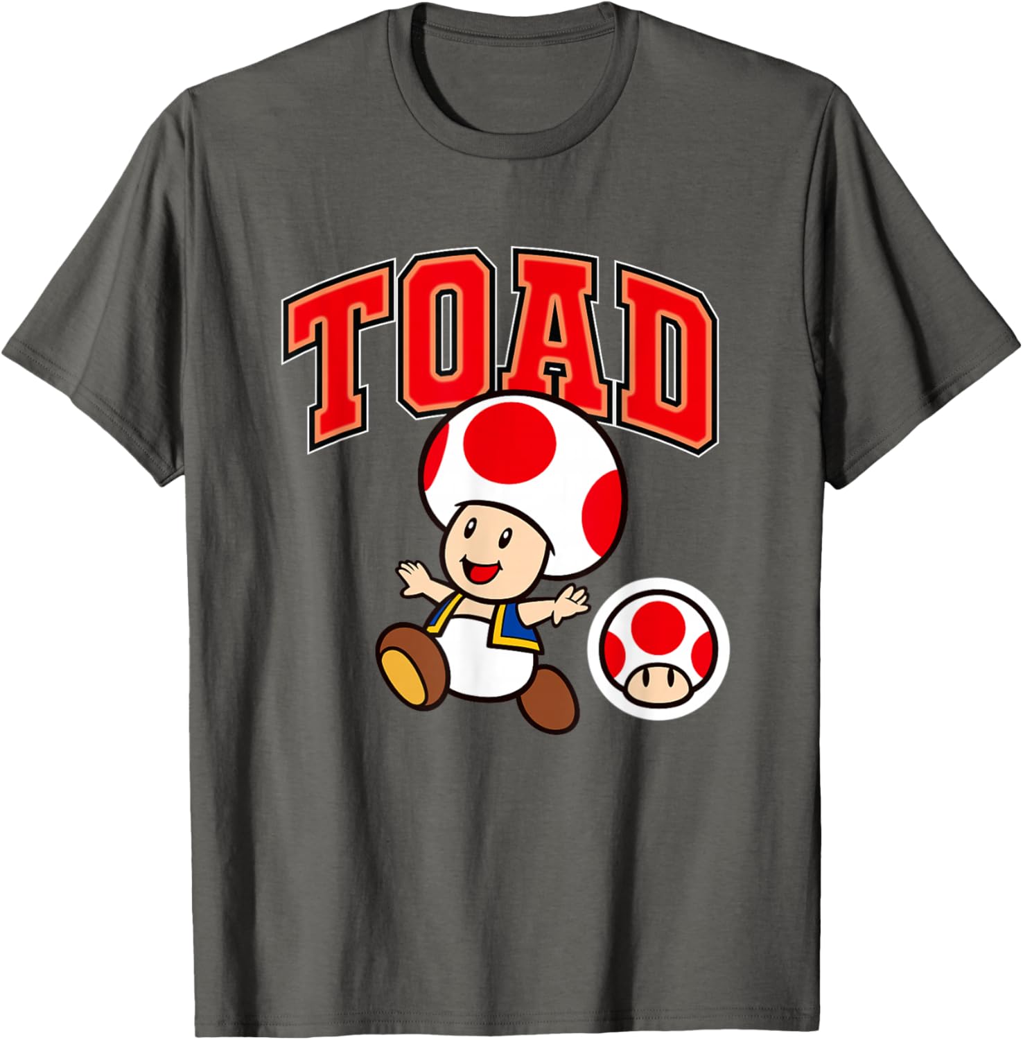 Super Mario Toad Collegiate Style T-Shirt for Fun Gaming Fashion - 6