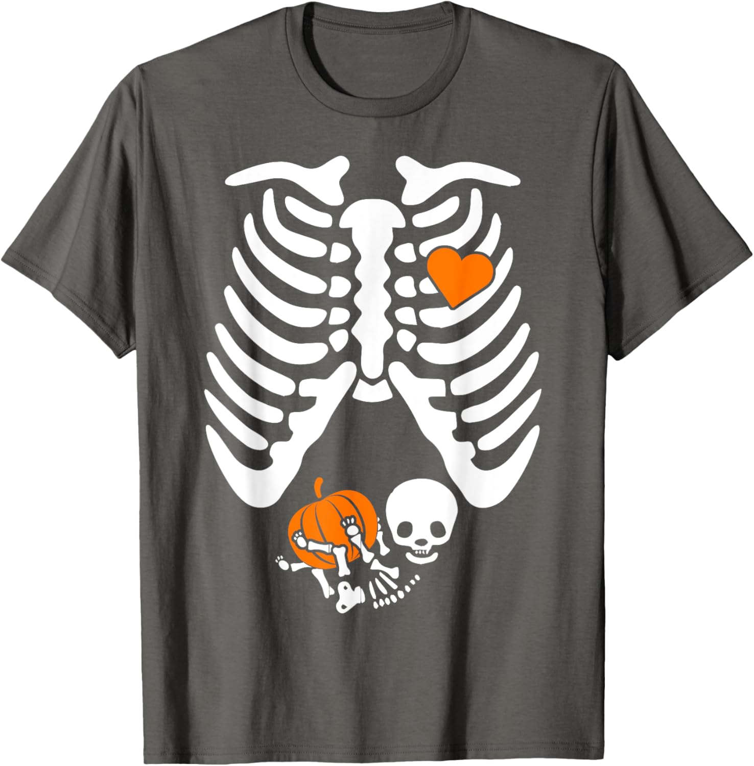 Cute Skeleton Pregnancy Announcement T-Shirt for Halloween Moms - 16