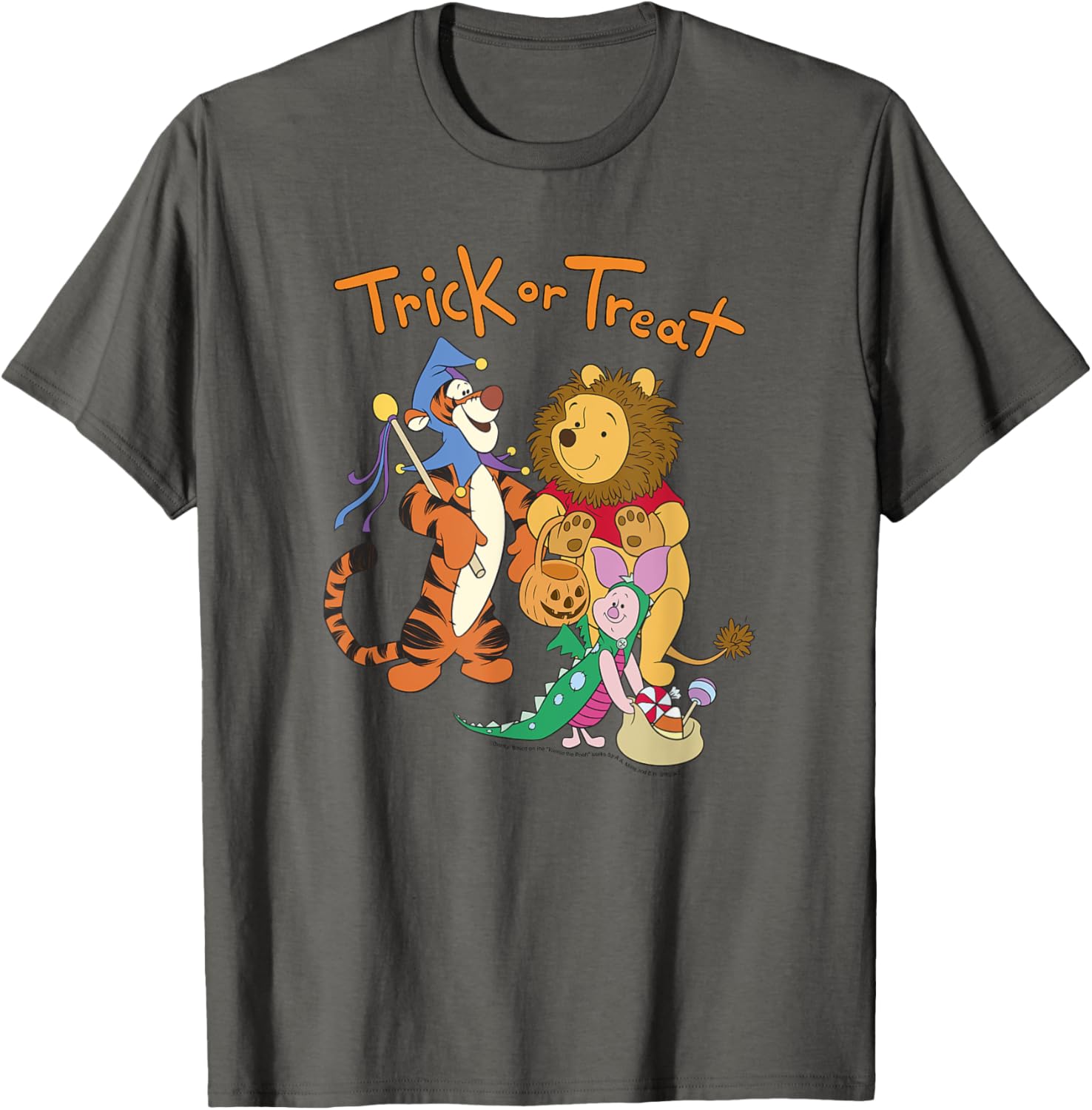 Disney Winnie The Pooh Halloween Group Shot Trick or Treat T-Shirt - 14