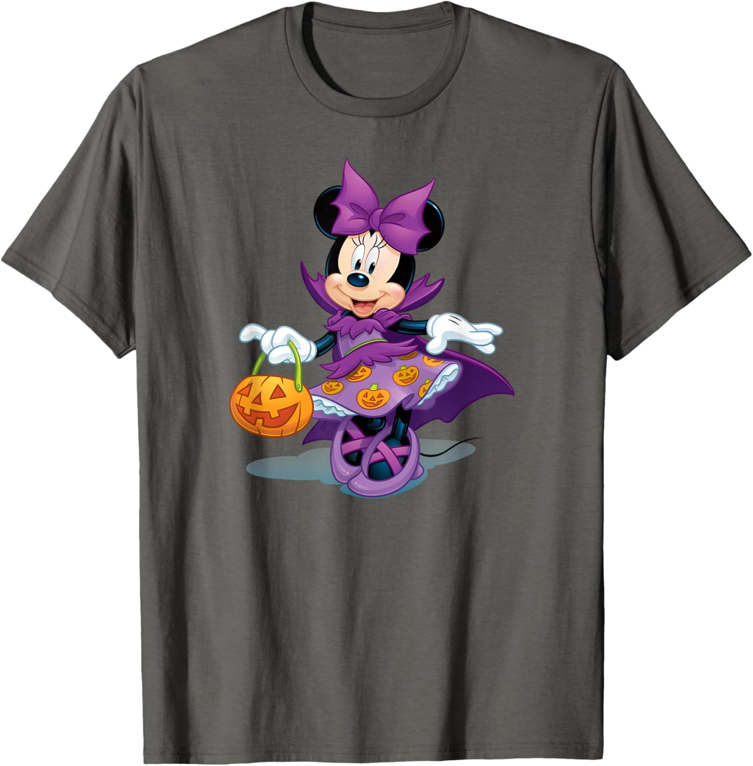 Minnie Mouse Halloween Purple Pumpkin Dress T-Shirt for Kids - 7