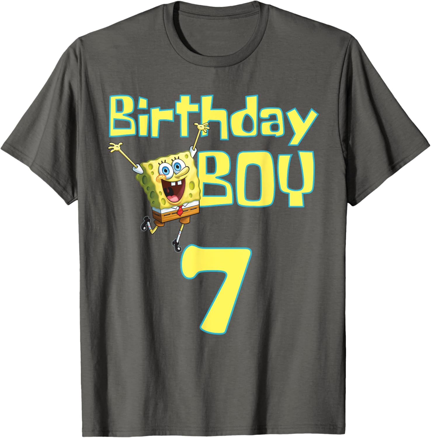SpongeBob SquarePants Birthday Boy 7 T-Shirt for Fun Celebrations - 2