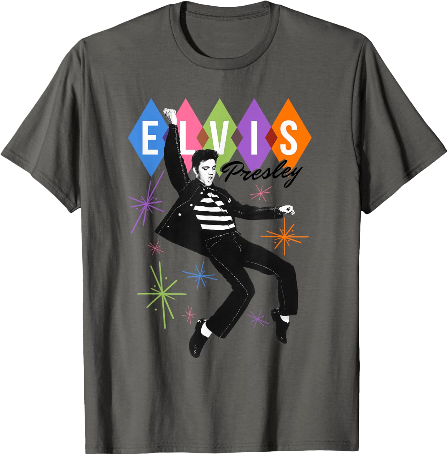 Elvis Presley Official Dancing Star T-Shirt - Vintage Style Music Apparel - 1