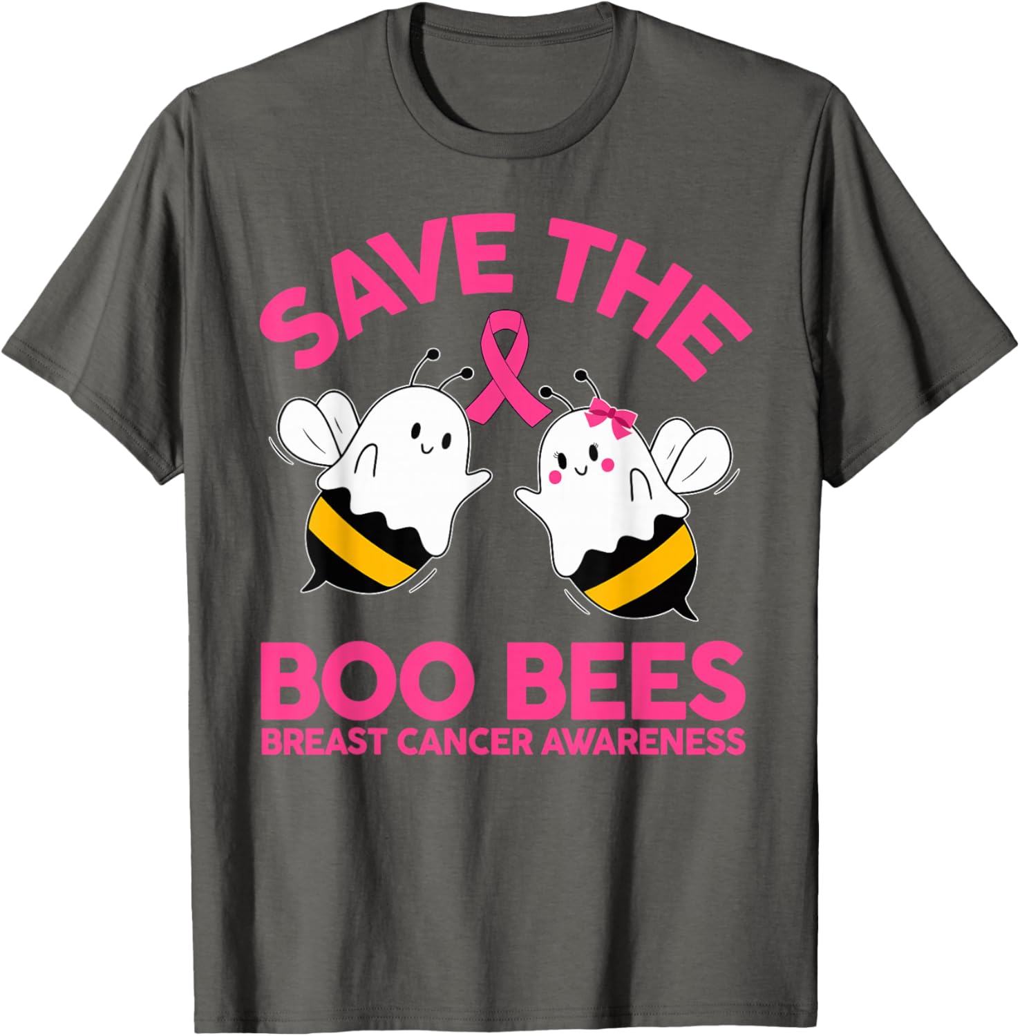 Save The Boobees Breast Cancer Halloween T-Shirt for Women - 16