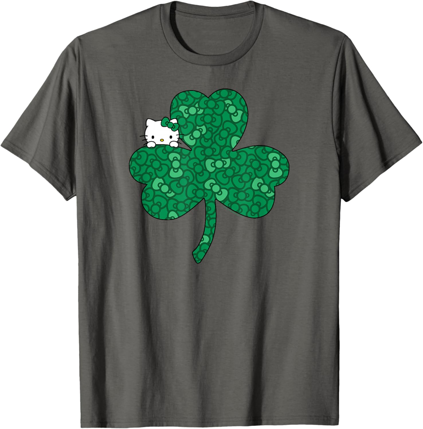 Hello Kitty Saint Patrick's Day Clover and Bows T-Shirt for Kids - 6