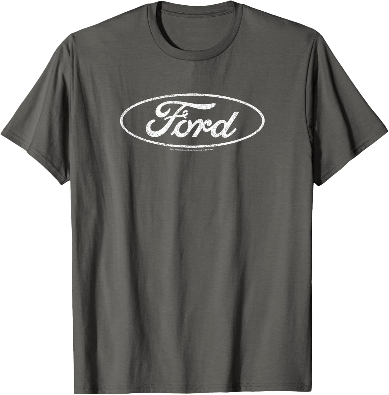 Ford Distressed White Oval Logo T-Shirt for Casual Style and Comfort - 10