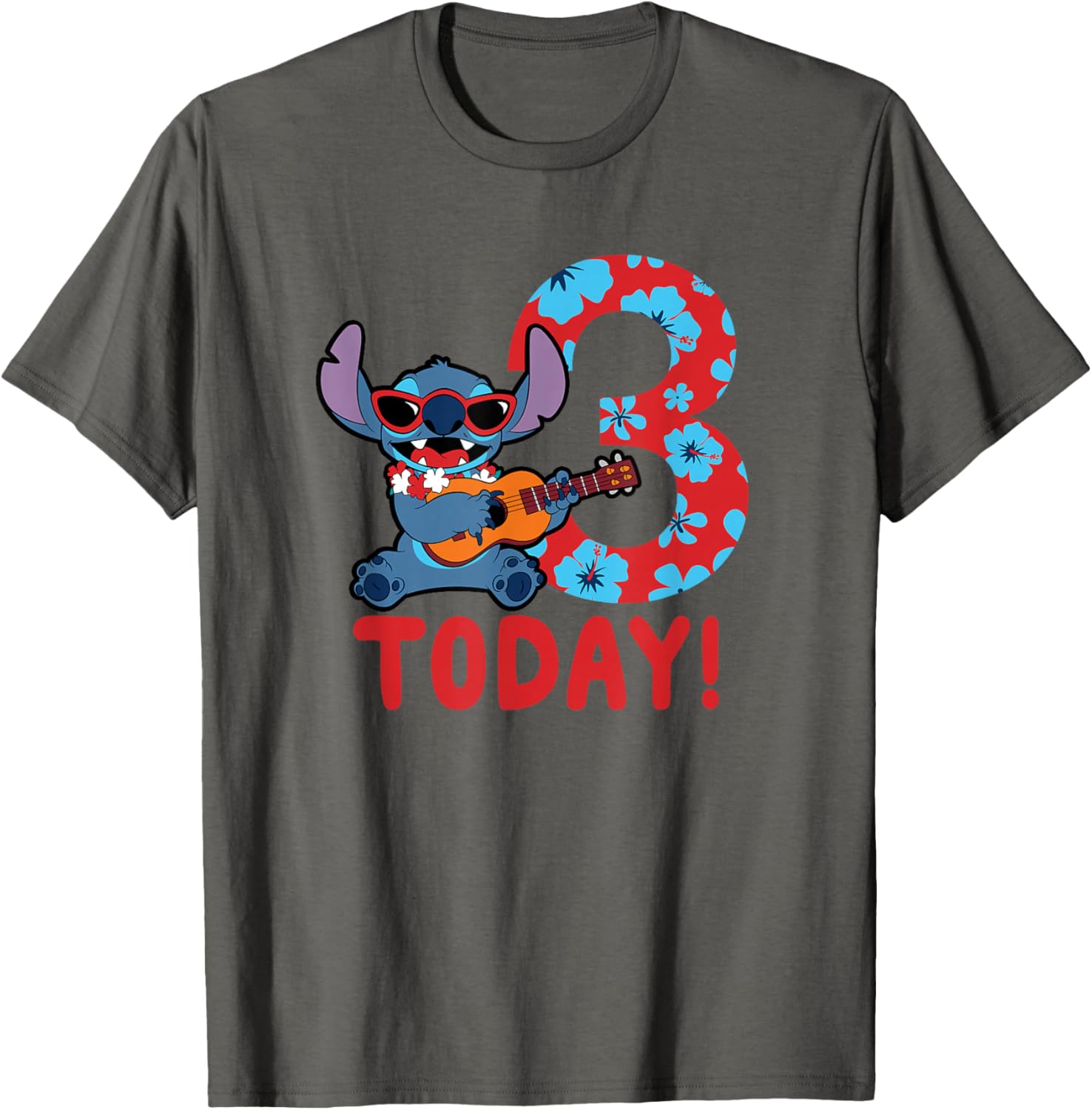 Disney Lilo & Stitch Tropical Birthday T-Shirt for 3 Year Olds - 3