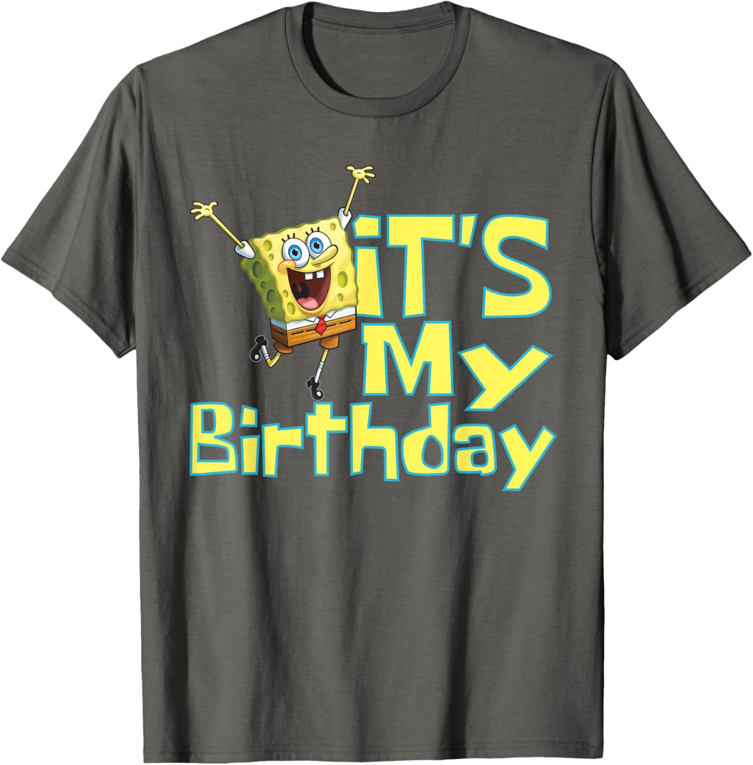Mademark SpongeBob SquarePants It's My Birthday T-Shirt for Kids - 15