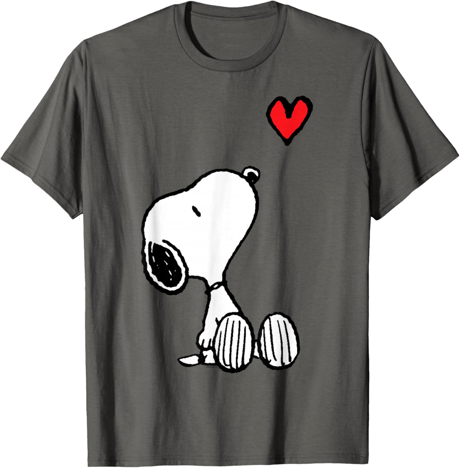 Peanuts Snoopy Heart Sitting T-Shirt for Fun and Stylish Outfits - 7