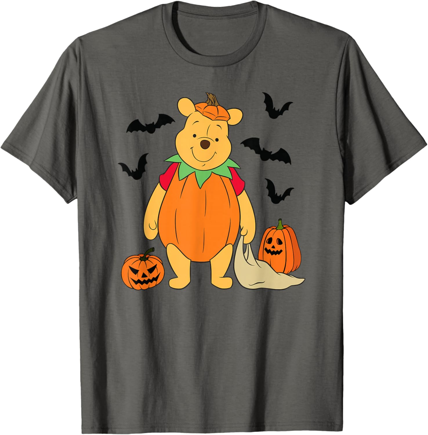 Disney Winnie the Pooh Halloween Big Pumpkin T-Shirt for Kids and Adults - 8