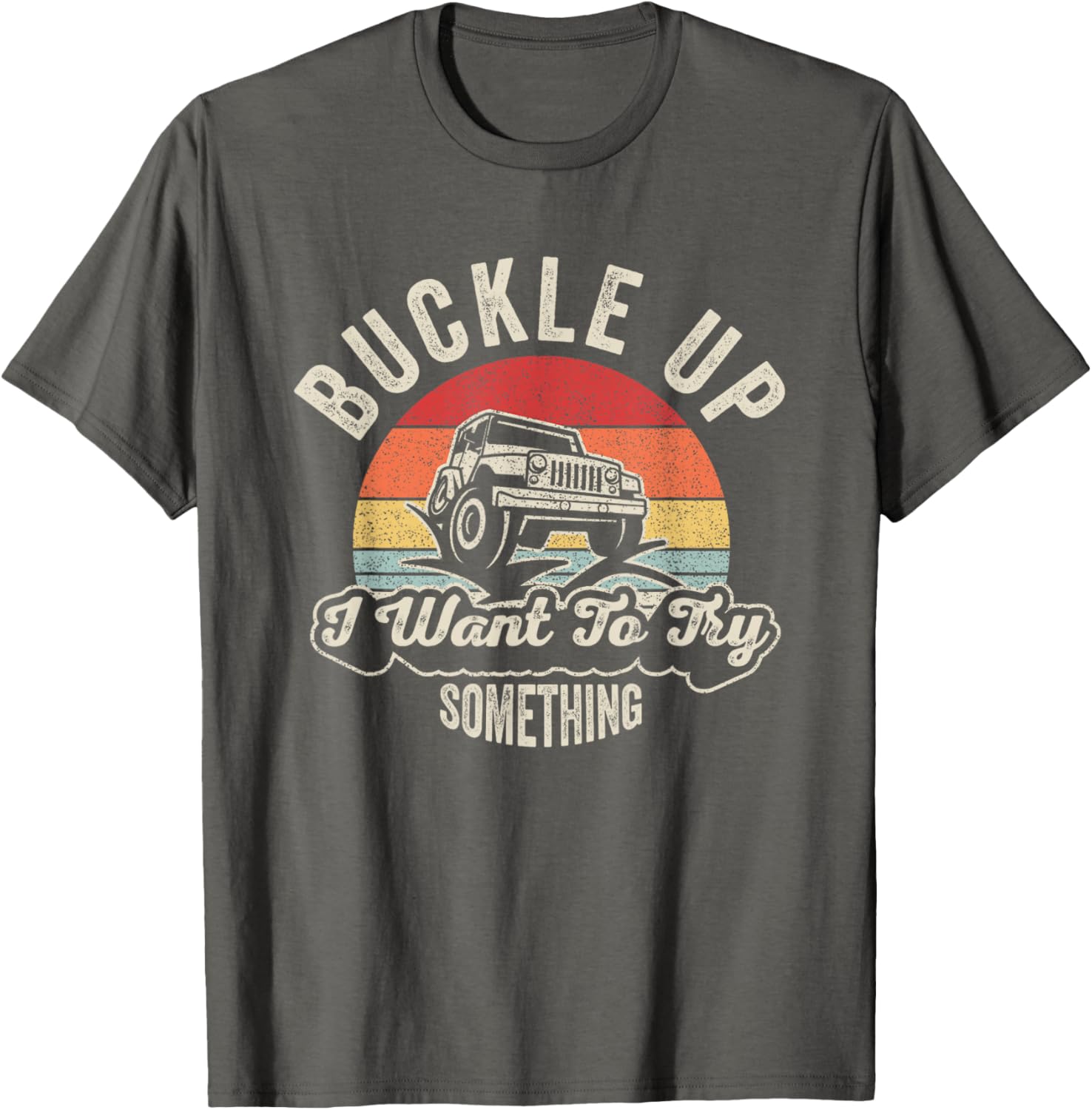 Vintage Offroad Car T-Shirt Buckle Up Adventure Awaits for Outdoor Lovers - 9
