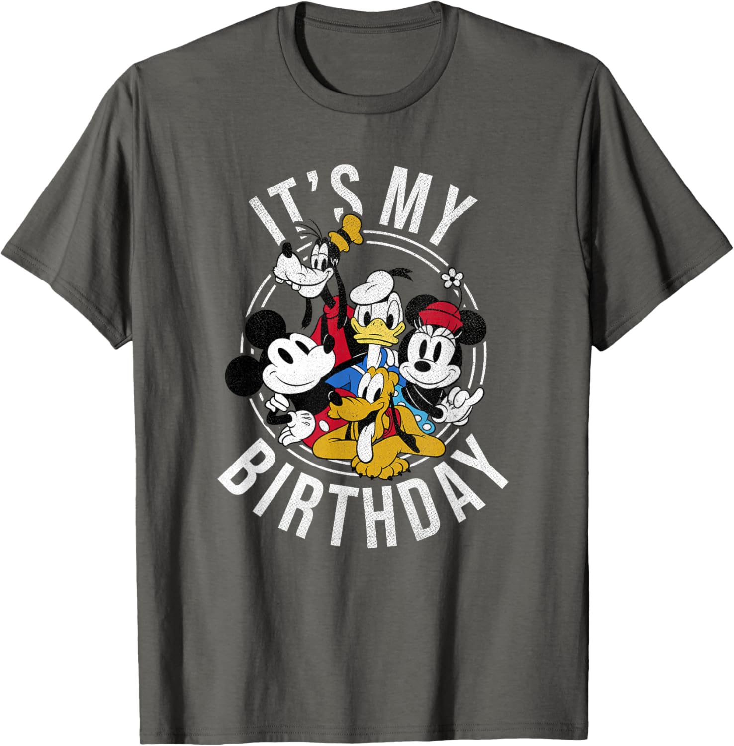 Disney Mickey and Friends Birthday Group T-Shirt for Kids and Adults - 6