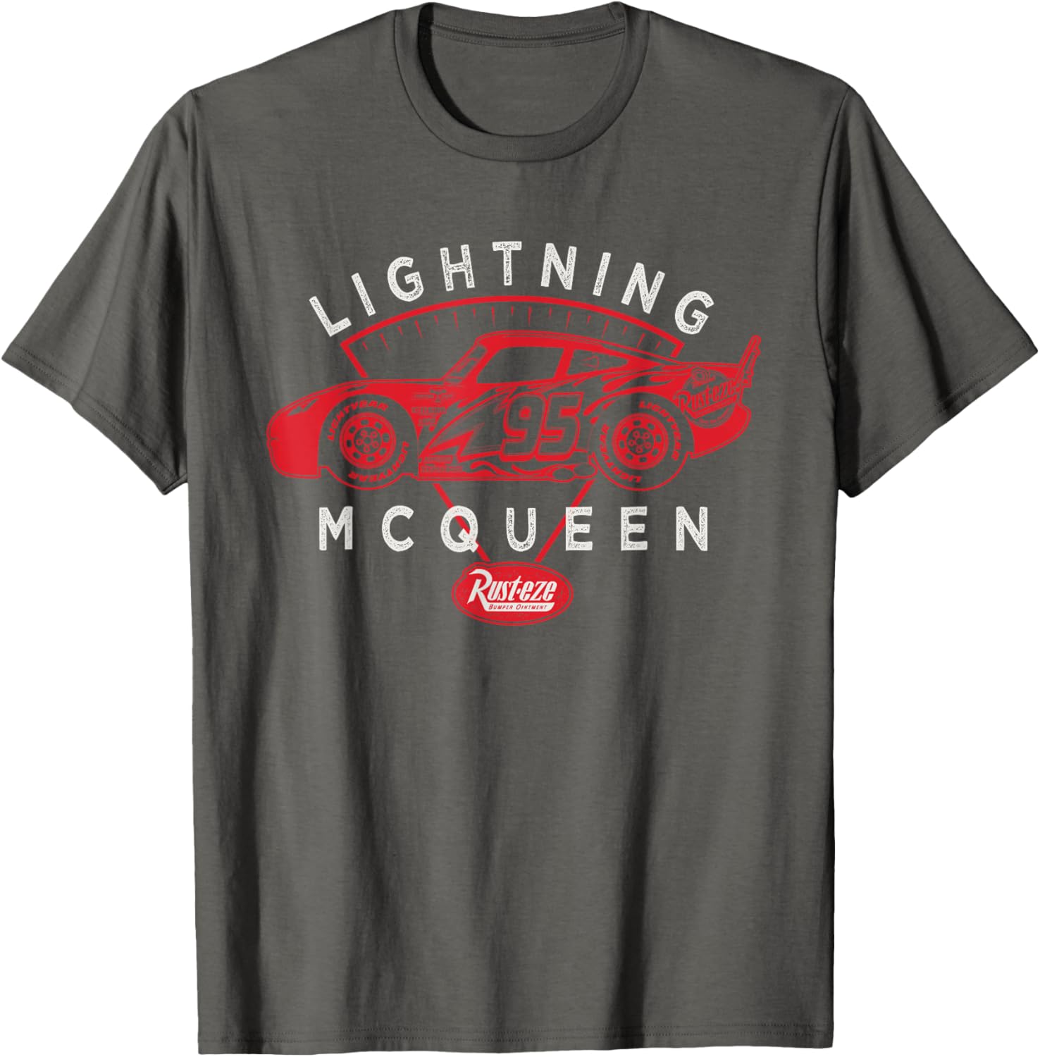 Lightning McQueen Rust-Eze Logo T-Shirt for Disney and Pixar Fans - 11