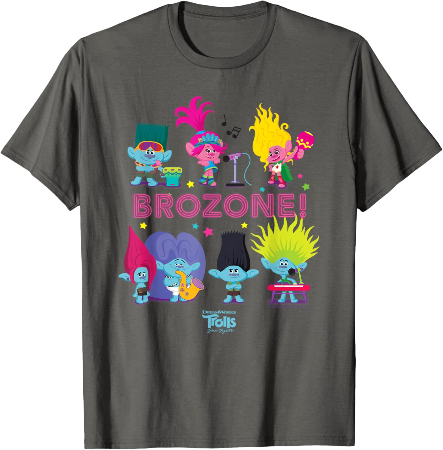 DreamWorks Trolls Band Together BroZone Poppy and Viva Cute T-Shirt - 9