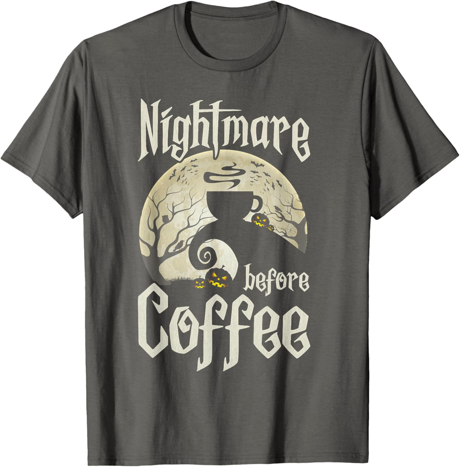 Cute Nightmare Before Coffee Halloween Shirt Funny Gift for Her - 3