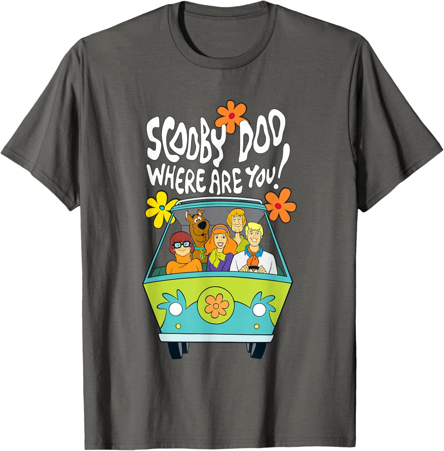 Scooby-Doo Vintage Mystery Machine Floral T-Shirt for Fun Style - 9
