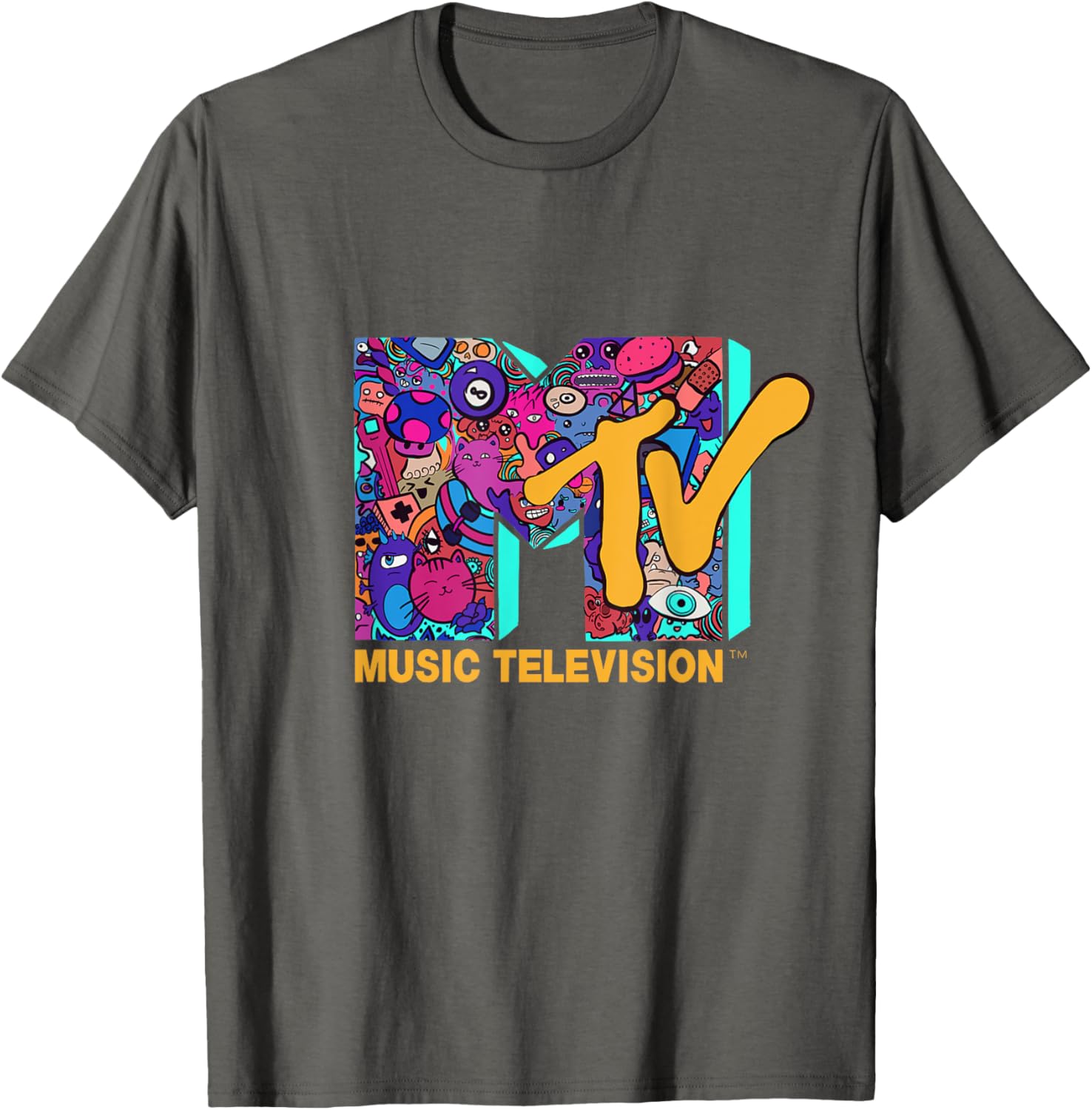 Mademark x MTV Official Logo T-Shirt in Modern Comic Style Design - 8