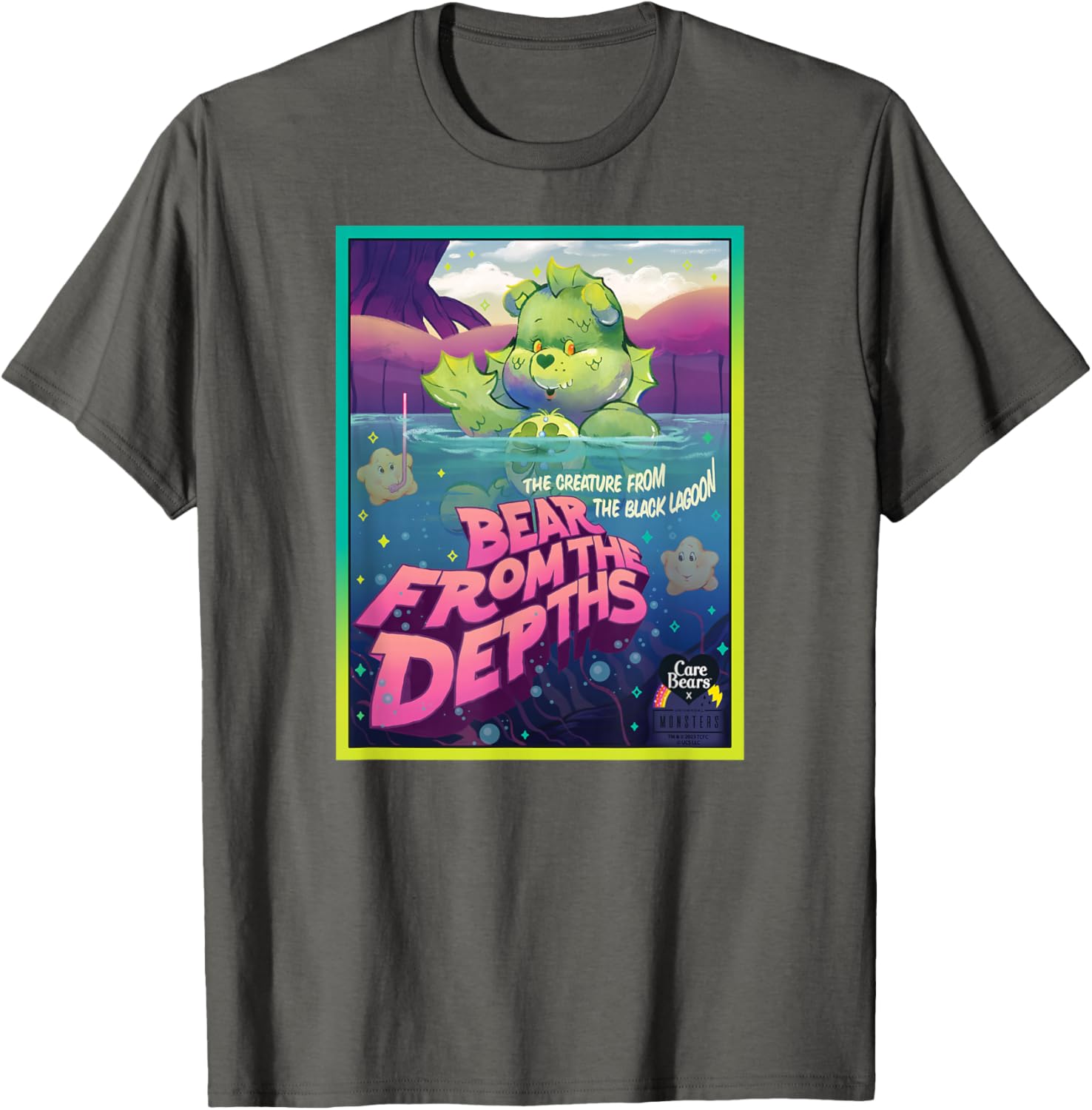 Care Bears Universal Monsters Good Luck Bear Creature T-Shirt for Fans - 16