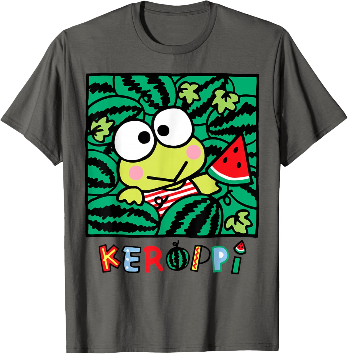 Keroppi Watermelon Summer Fun T-Shirt for Kids and Adults - 11