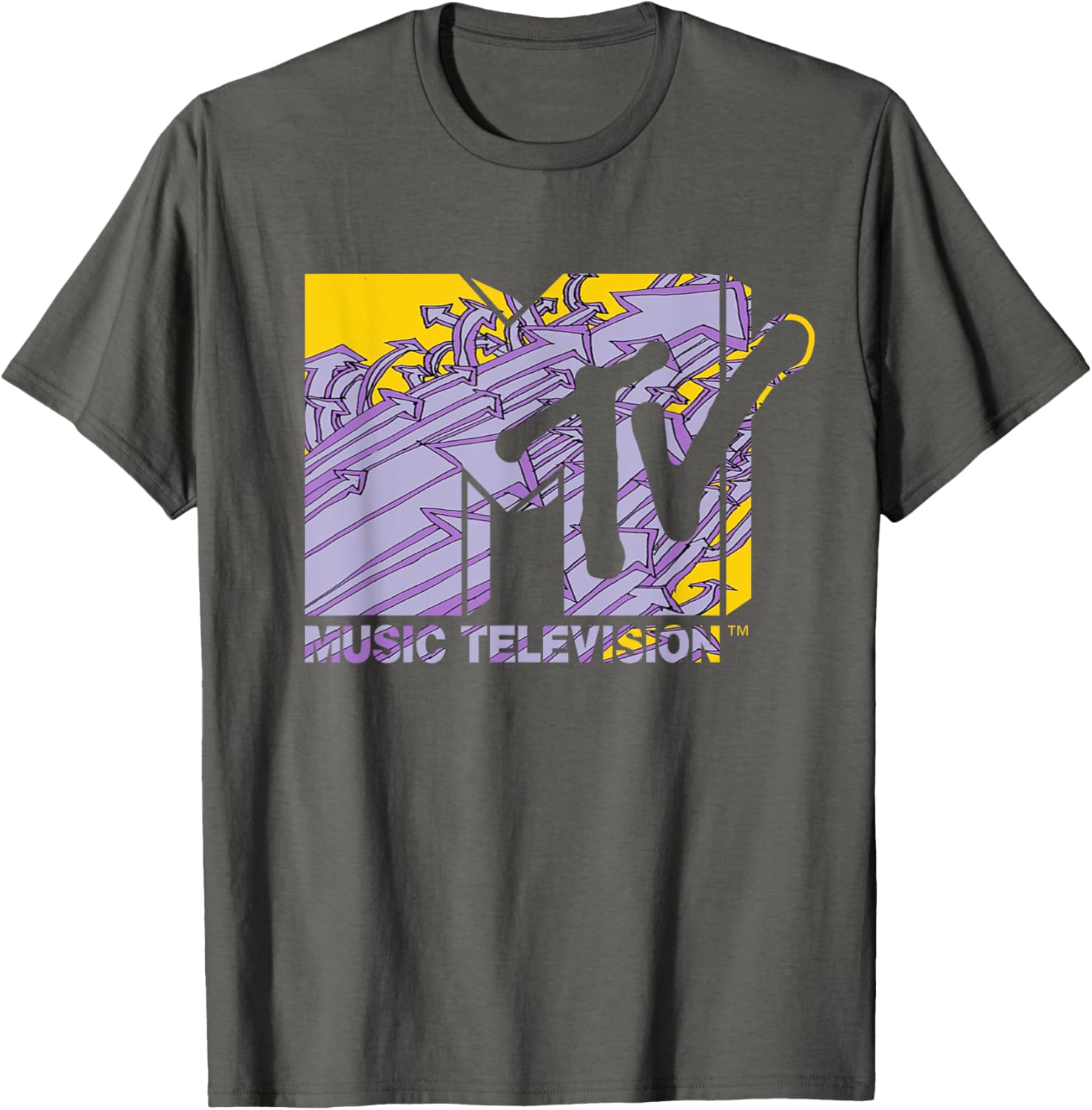 Mademark x MTV Logo Arrows of Time Future Art T-Shirt for Men and Women - 3
