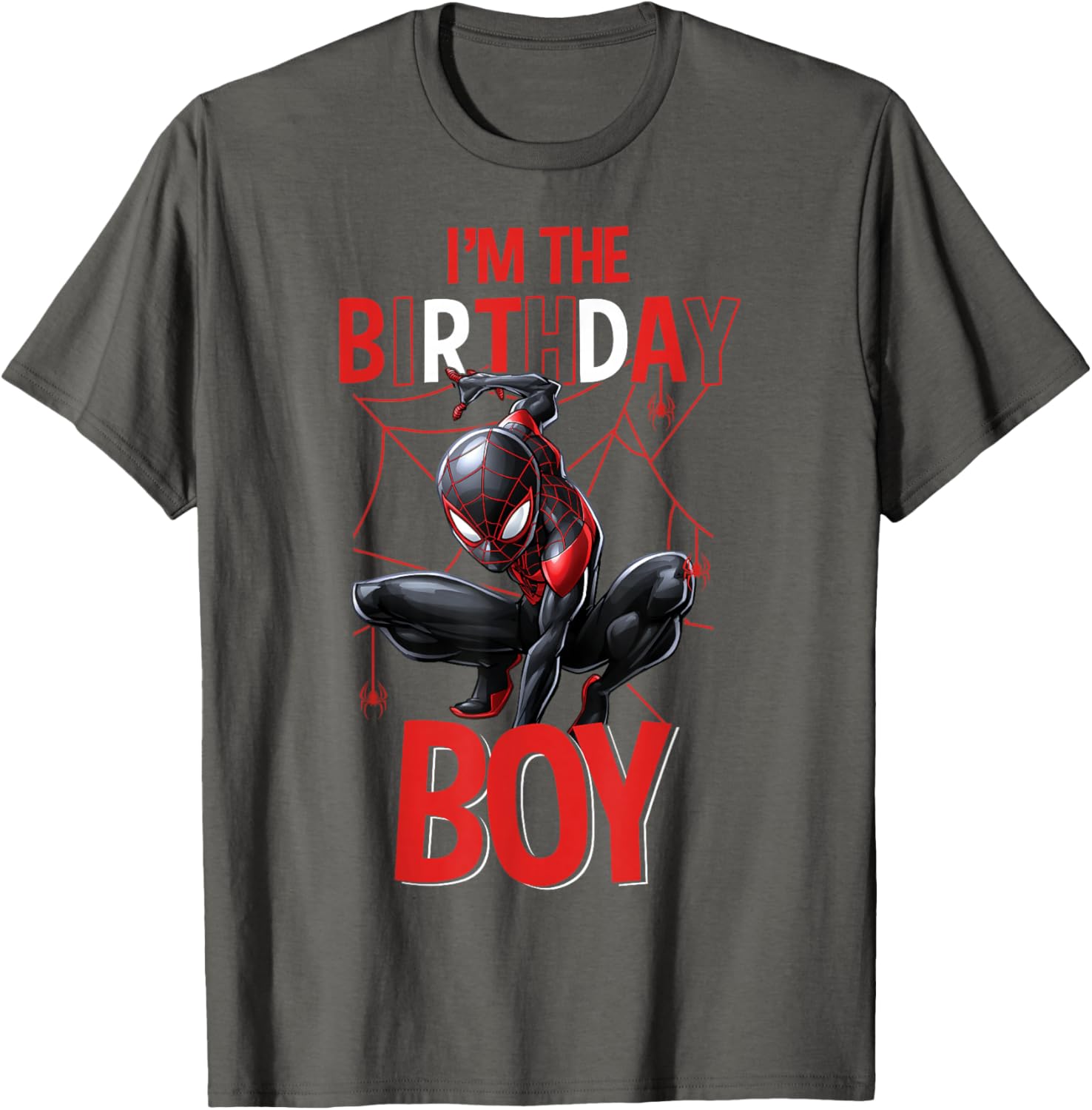 Marvel Spider-Man Miles Morales Birthday Boy T-Shirt for Kids - 7