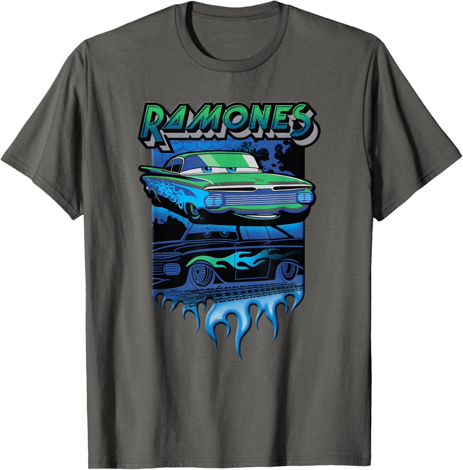 Disney Pixar Cars Ramones Big Flames T-Shirt for Kids and Fans - 7