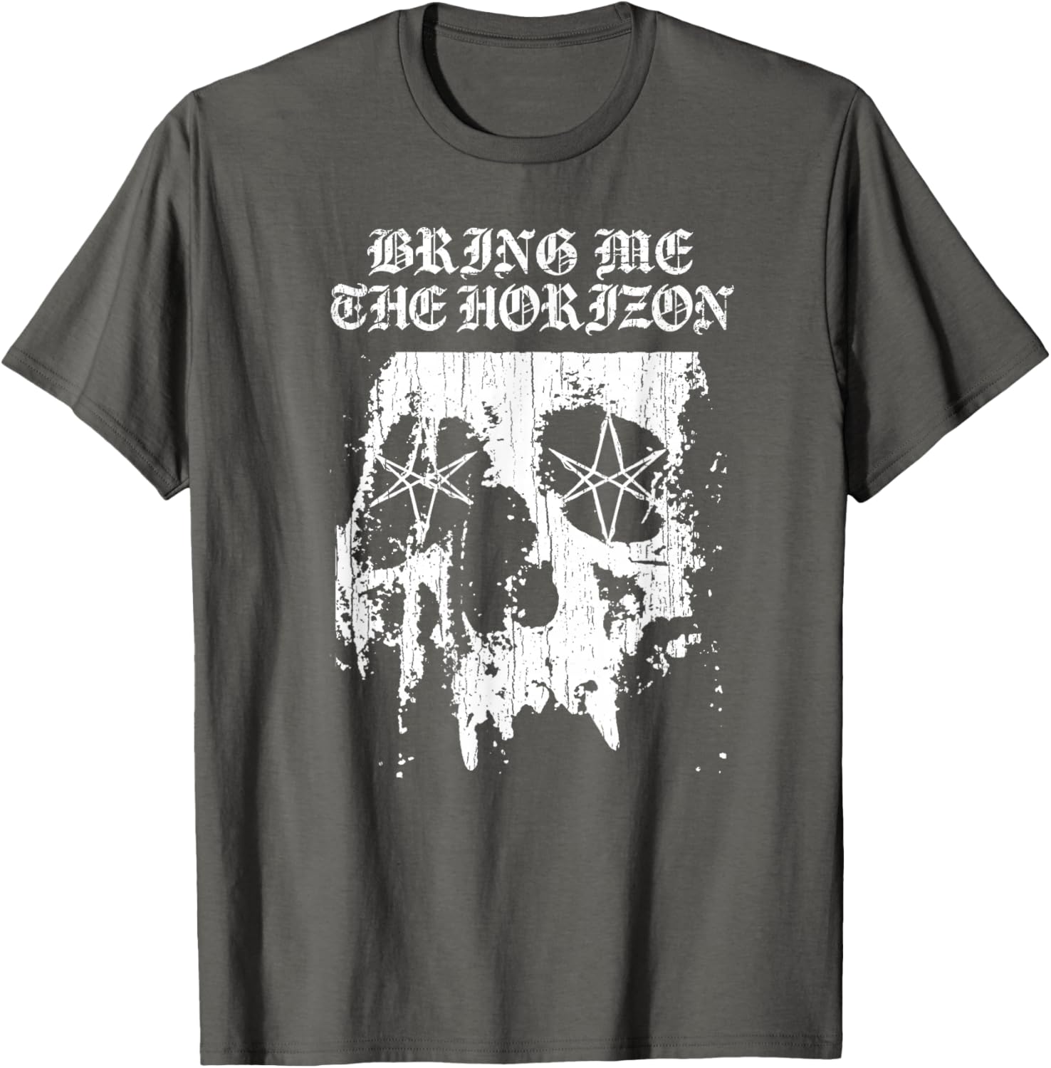 Bring Me the Horizon Skull Text T-Shirt for Trendy Music Fans - 1