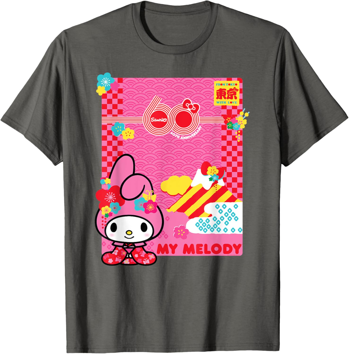 My Melody Sanrio 60th Anniversary T-Shirt for Fans and Collectors - 6