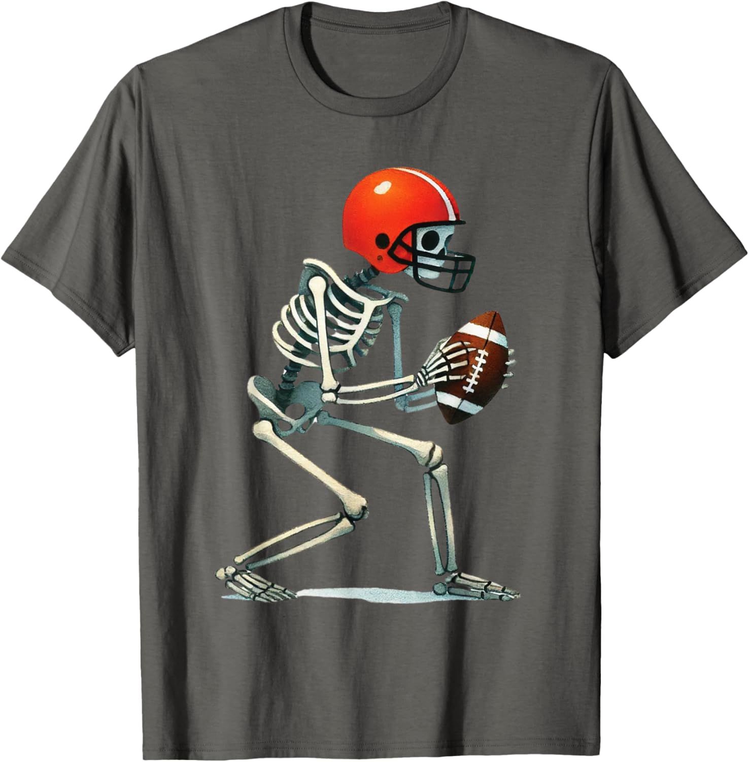 Funny Skeleton Football Halloween Costume Tee for Boys and Men - 12