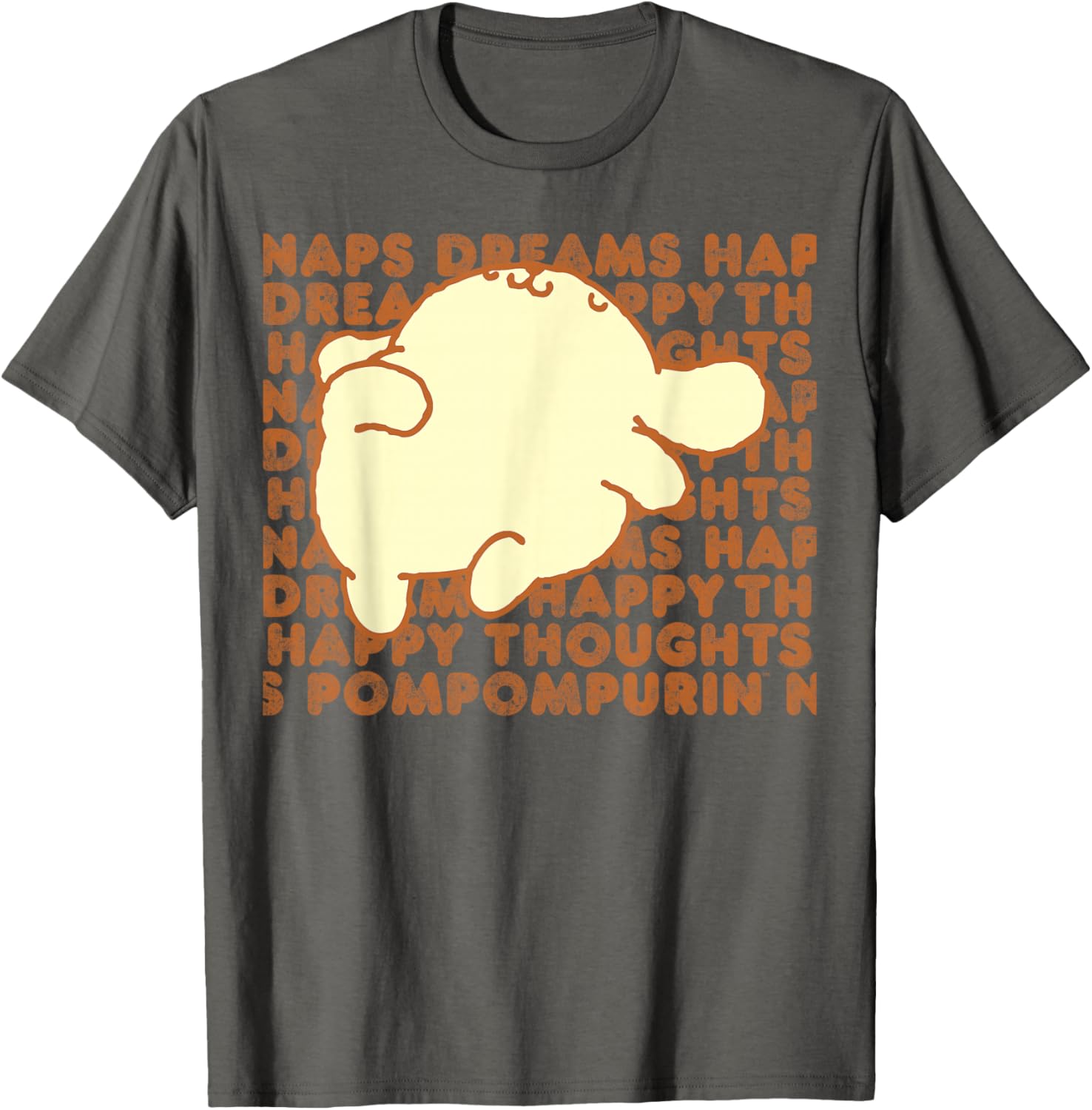 Pompompurin Happy Thoughts Nap Time T-Shirt for Cozy Relaxation - 20