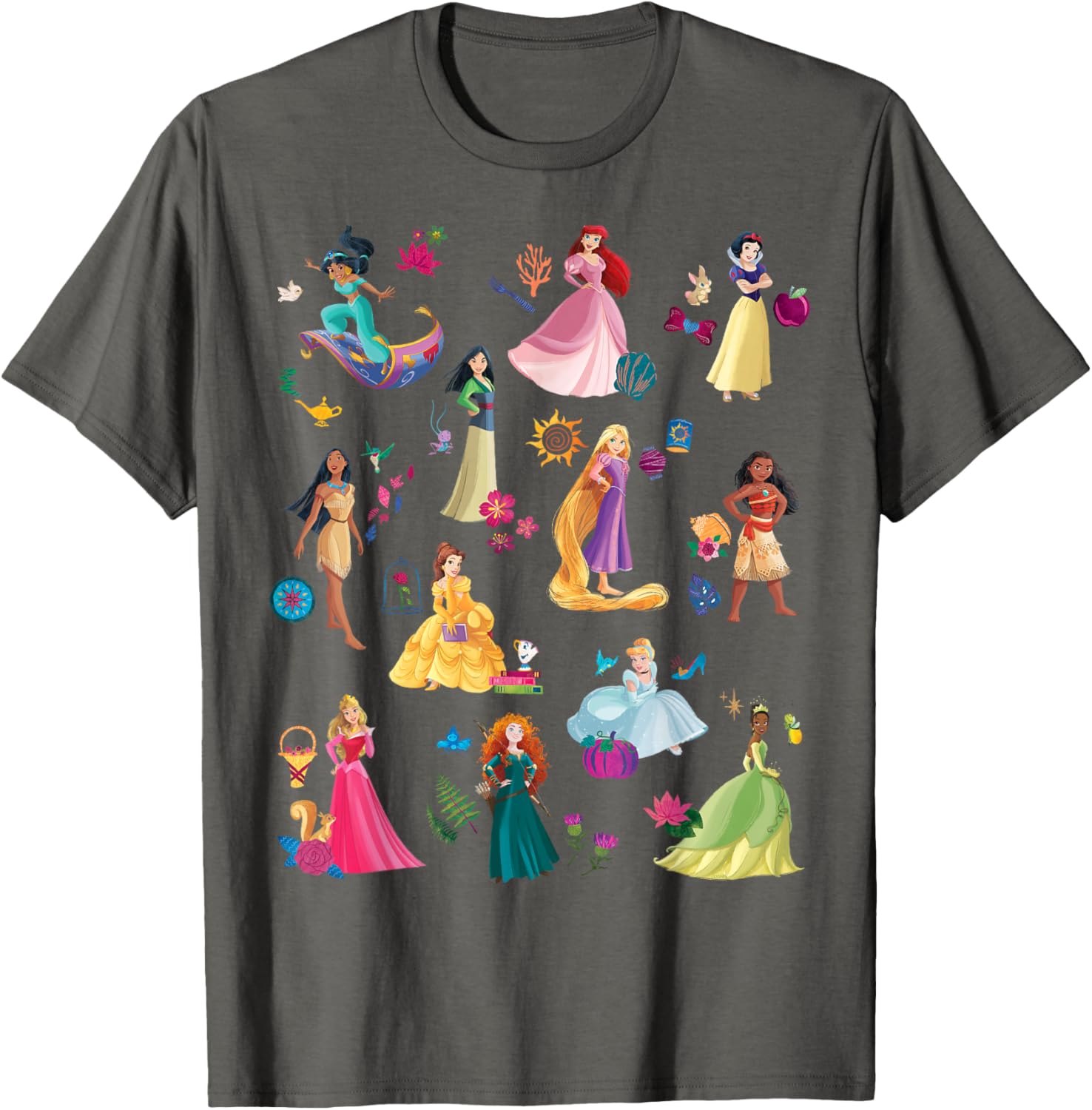 Disney Princess Magical Print T-Shirt for Kids Fun and Fashionable Wear - 17