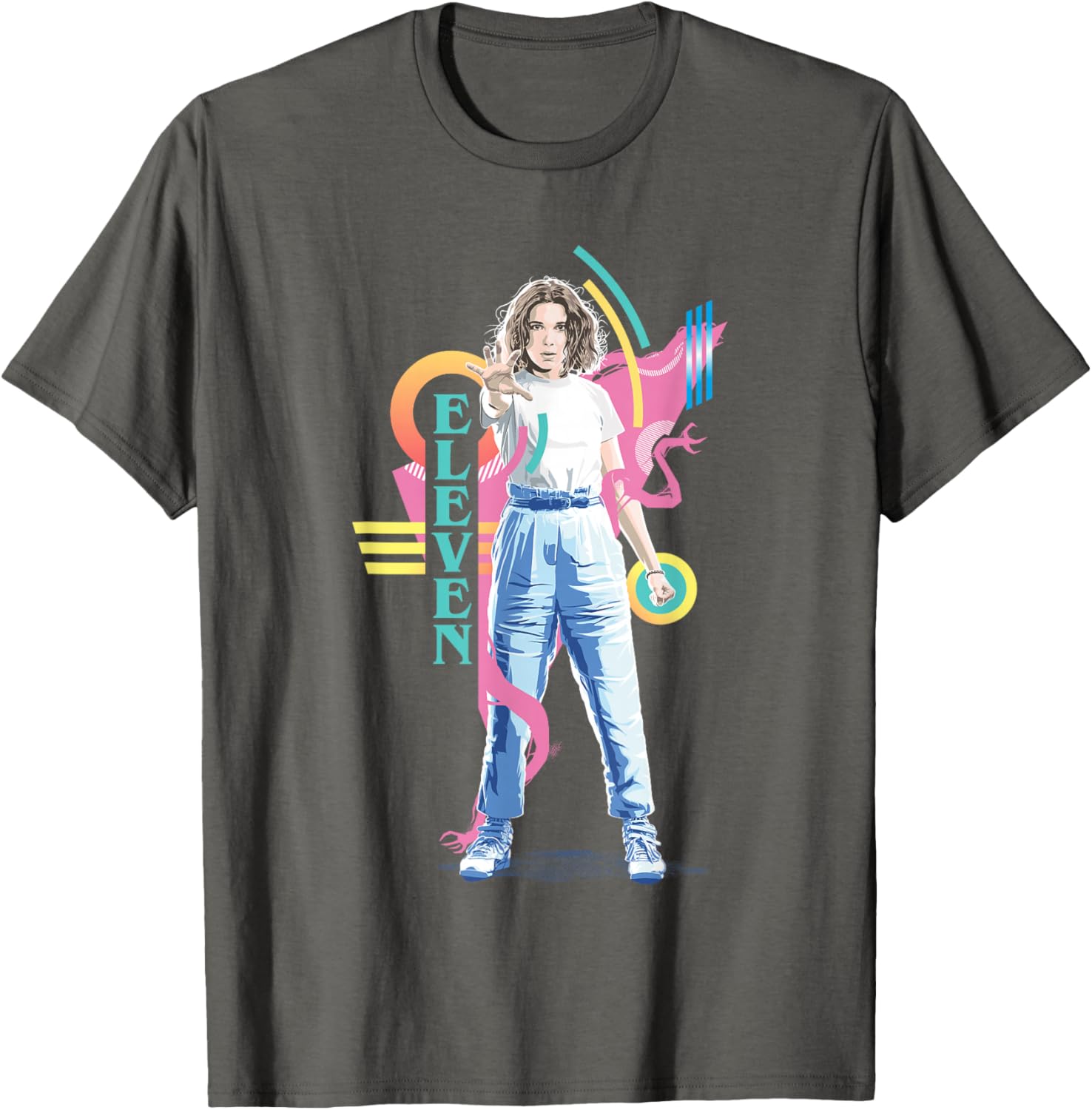 Stranger Things Eleven Retro 80s Icon T-Shirt for Fans and Collectors - 12