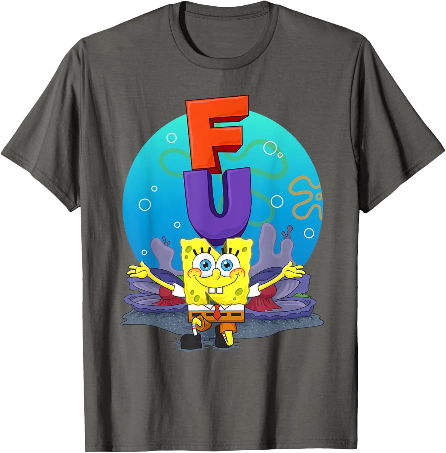 Mademark SpongeBob The F.U.N Song T-Shirt Fun Apparel for Fans - 11