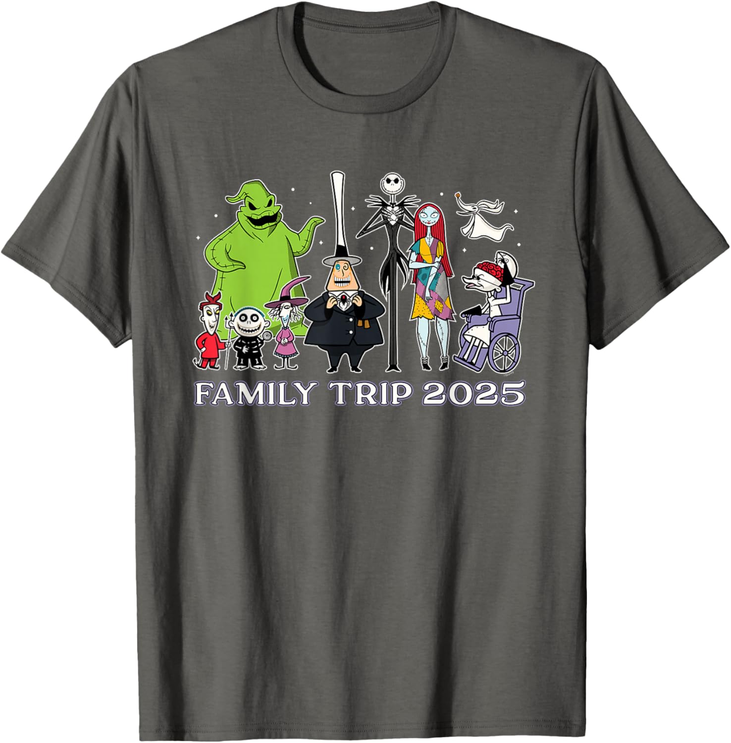 Disney The Nightmare Before Christmas Family Trip T-Shirt 2025 Fun Design - 14