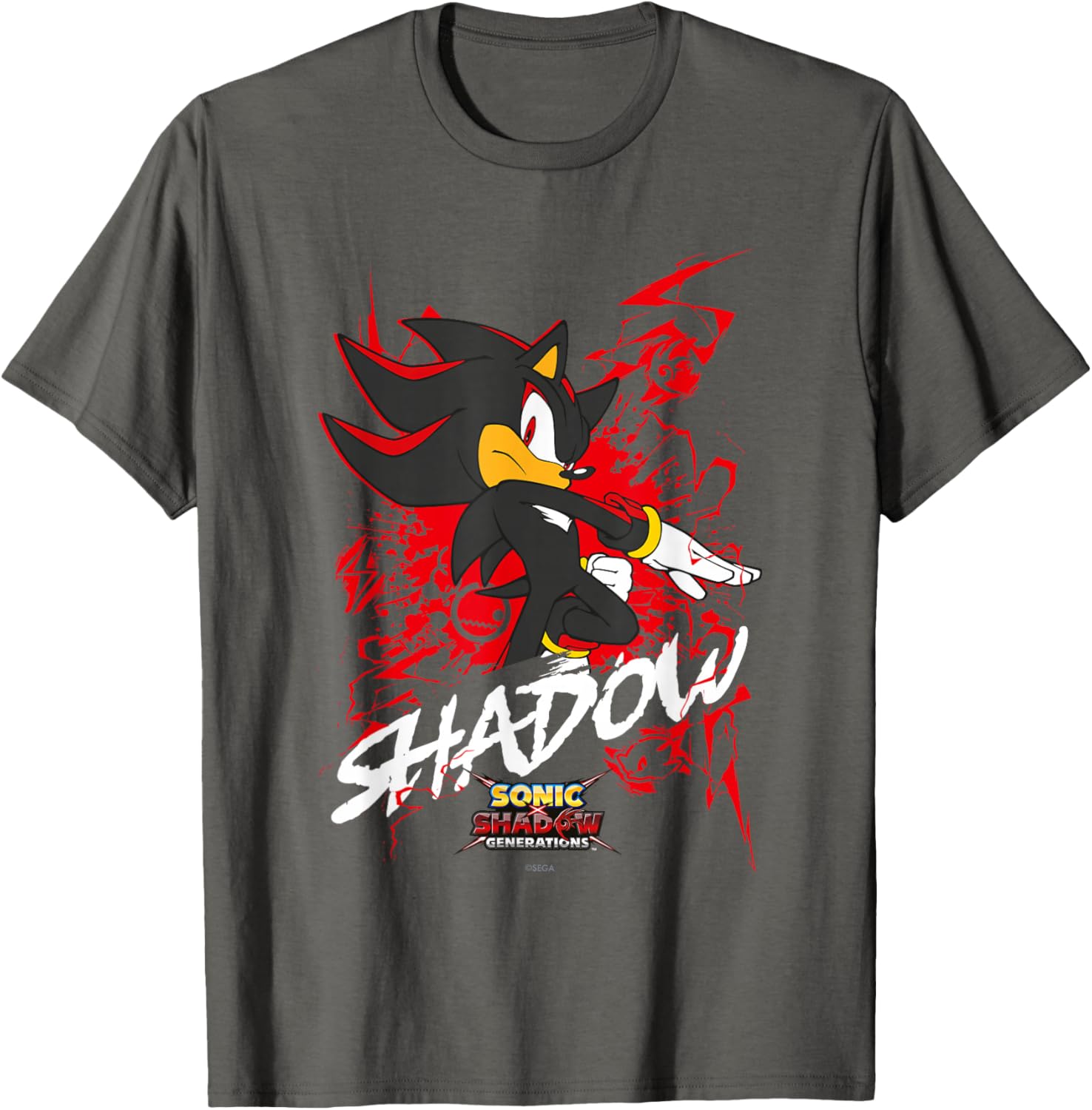 Sonic the Hedgehog Shadow T-Shirt for Fans of Sonic X and Generations - 16