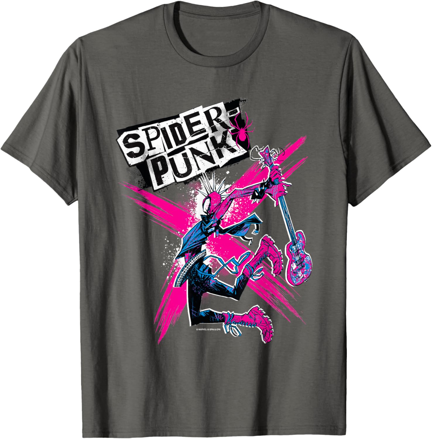 Marvel Spider-Man Across the Spider-Verse Spider-Punk T-Shirt for Fans - 14