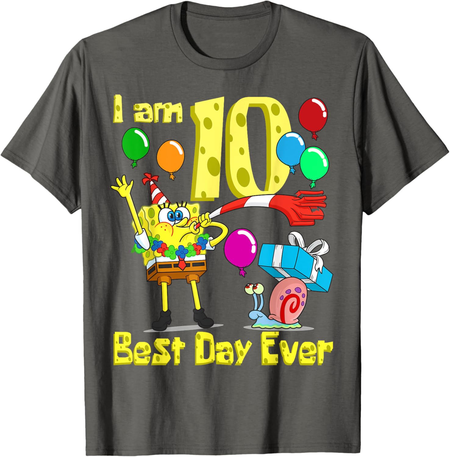 SpongeBob 10th Birthday Party T-Shirt by Mademark for Fun Celebrations - 18
