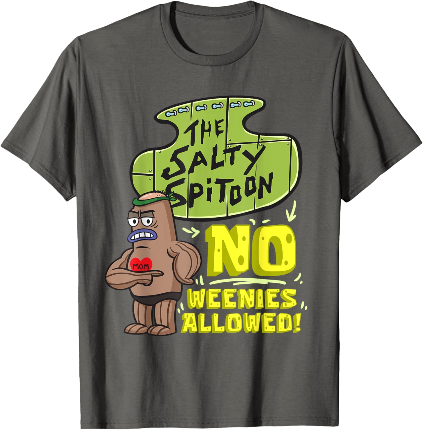 Mademark SpongeBob Salty Spitoon Bodybuilder T-Shirt for Gym Lovers - 14