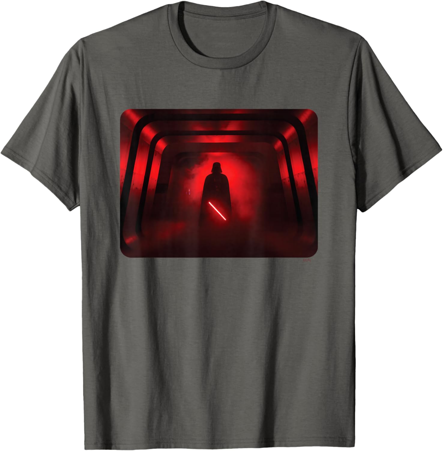 Darth Vader Red Lightsaber Shadow T-Shirt for Star Wars Fans - 11