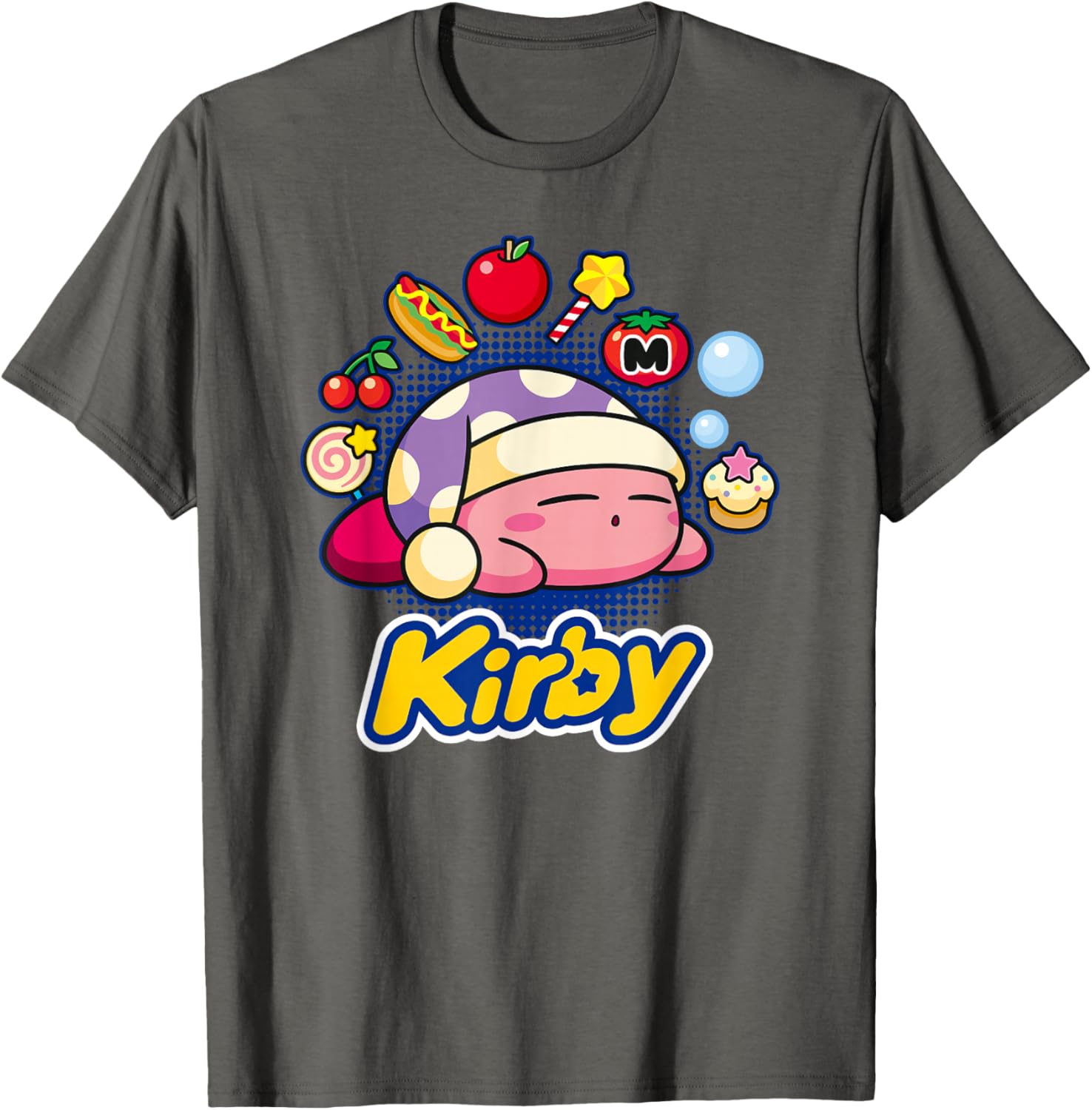 Kirby Dreaming of Tasty Trinkets T-Shirt for Fun and Fashion Lovers - 4