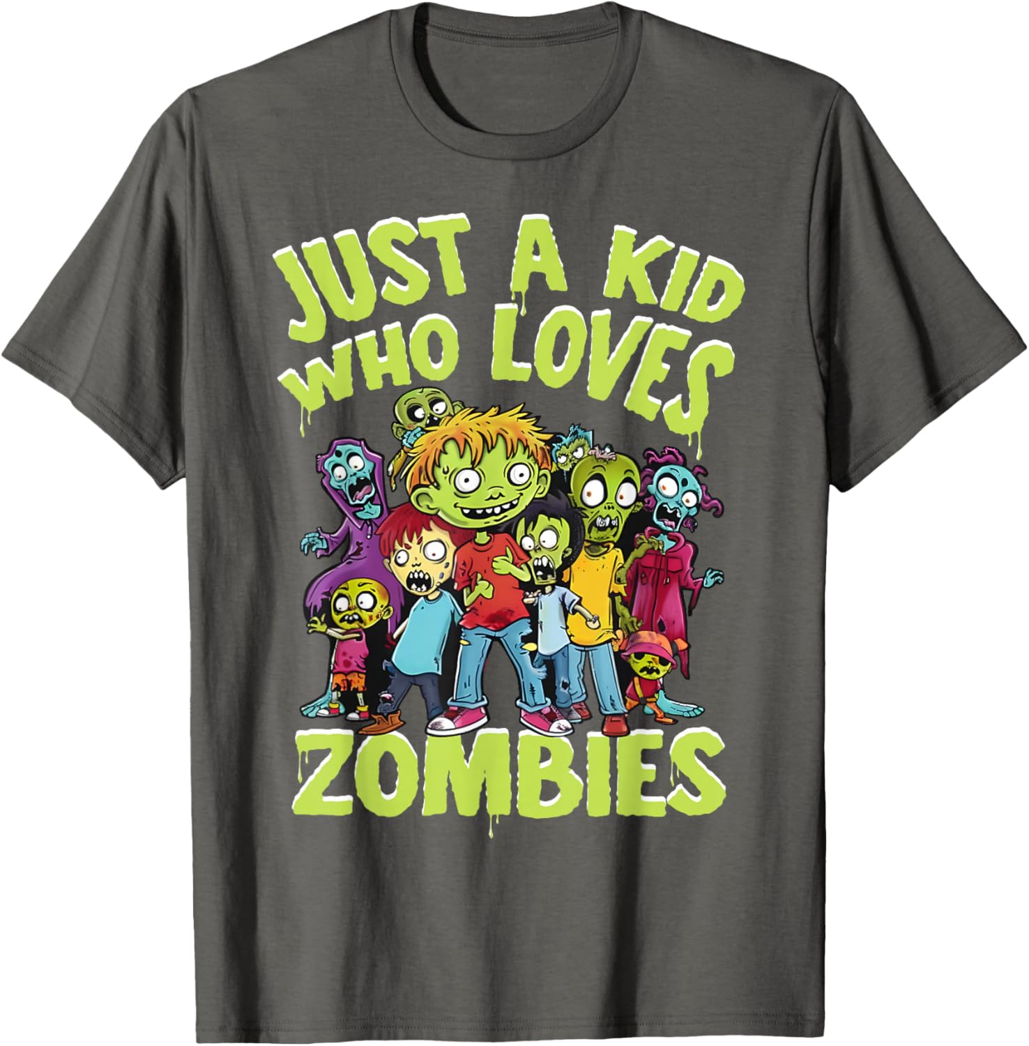 Funny Zombie Love Kids T-Shirt Perfect for Halloween Fun - 15