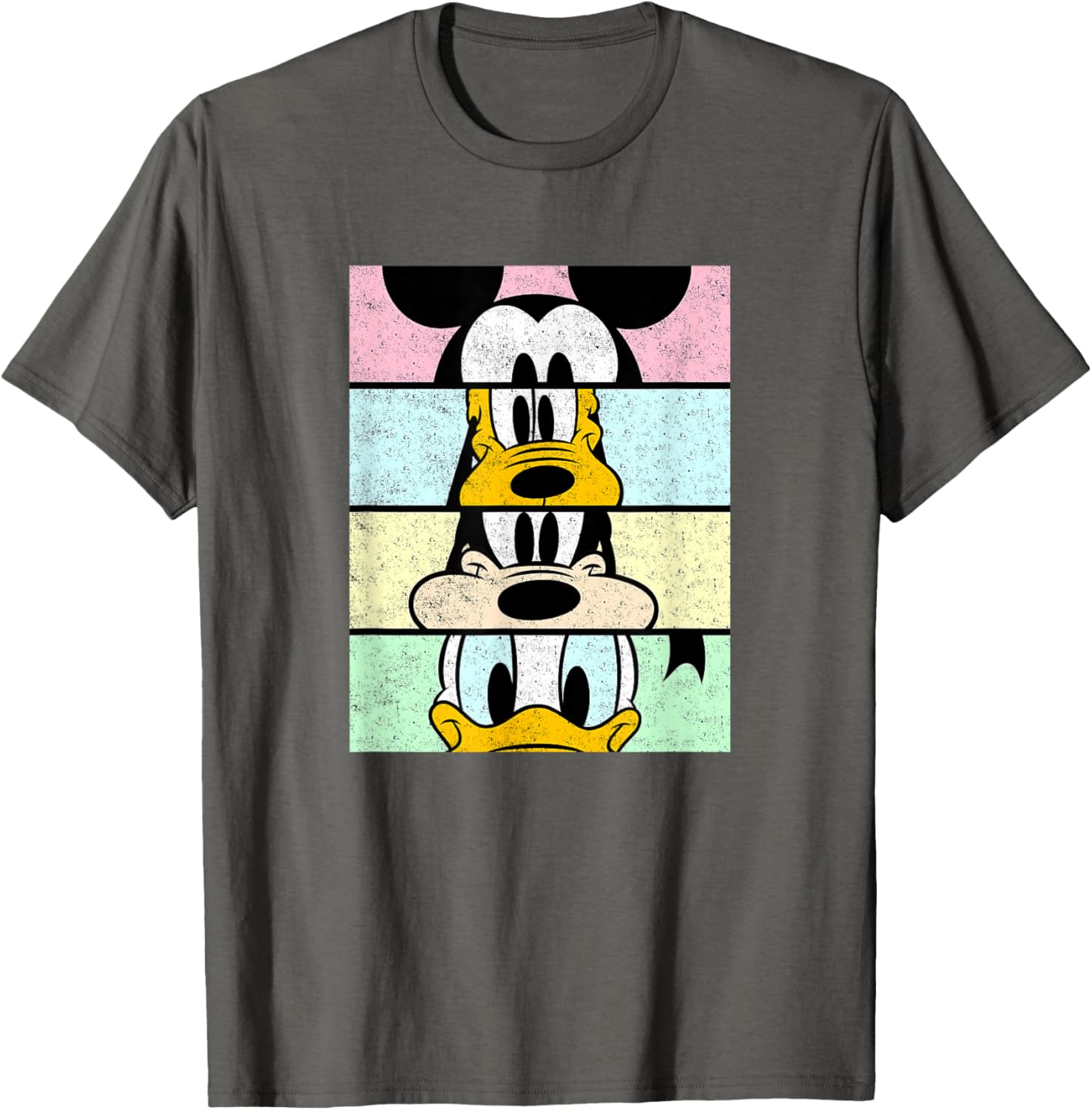Disney Mickey And Friends Distressed Comic Panels T-Shirt for Fun Fans - 23