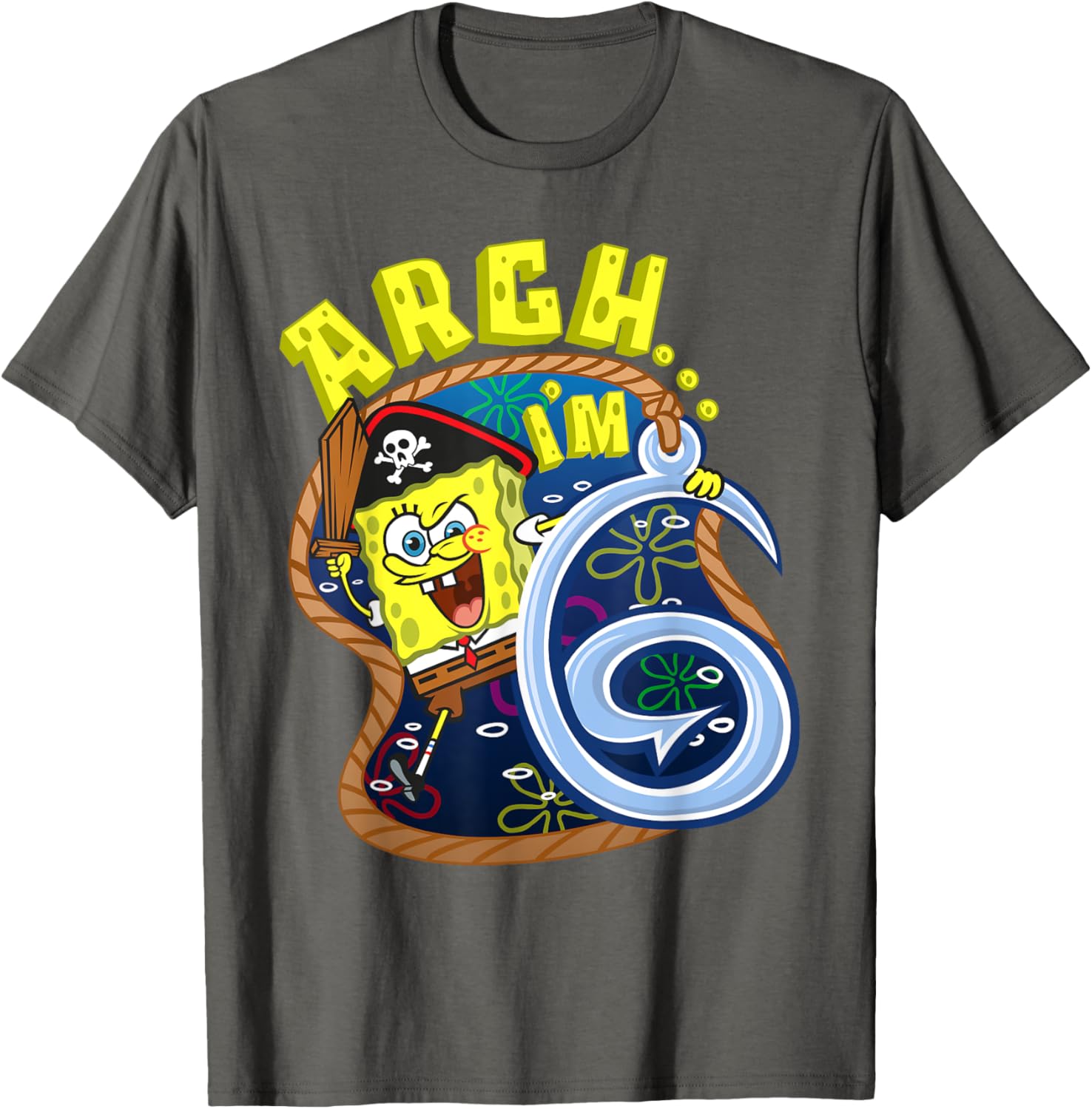 Mademark SpongeBob SquarePants Pirate Theme T-Shirt for 6th Birthday - 12