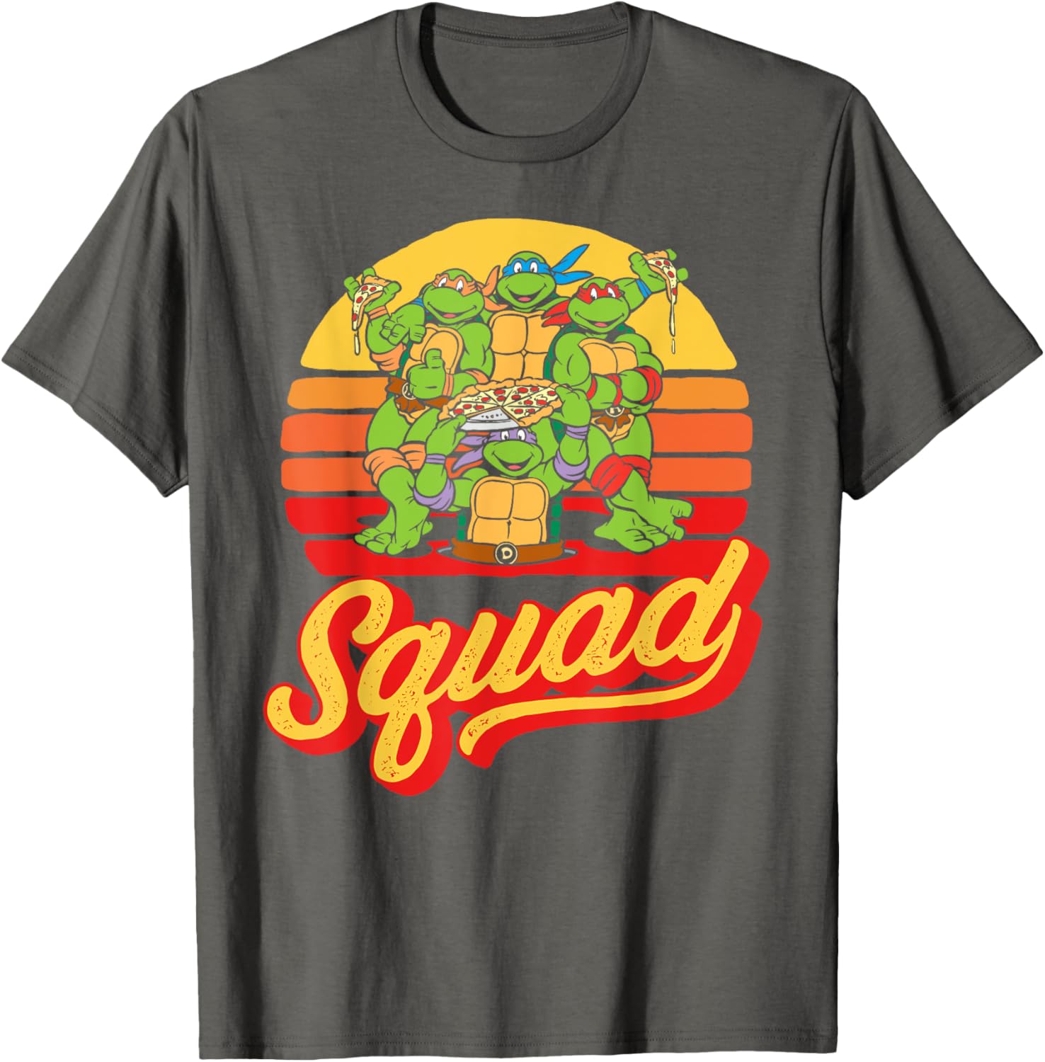 Mademark x TMNT Vintage 80s Sunset T-Shirt for Retro Ninja Turtle Fans - 2
