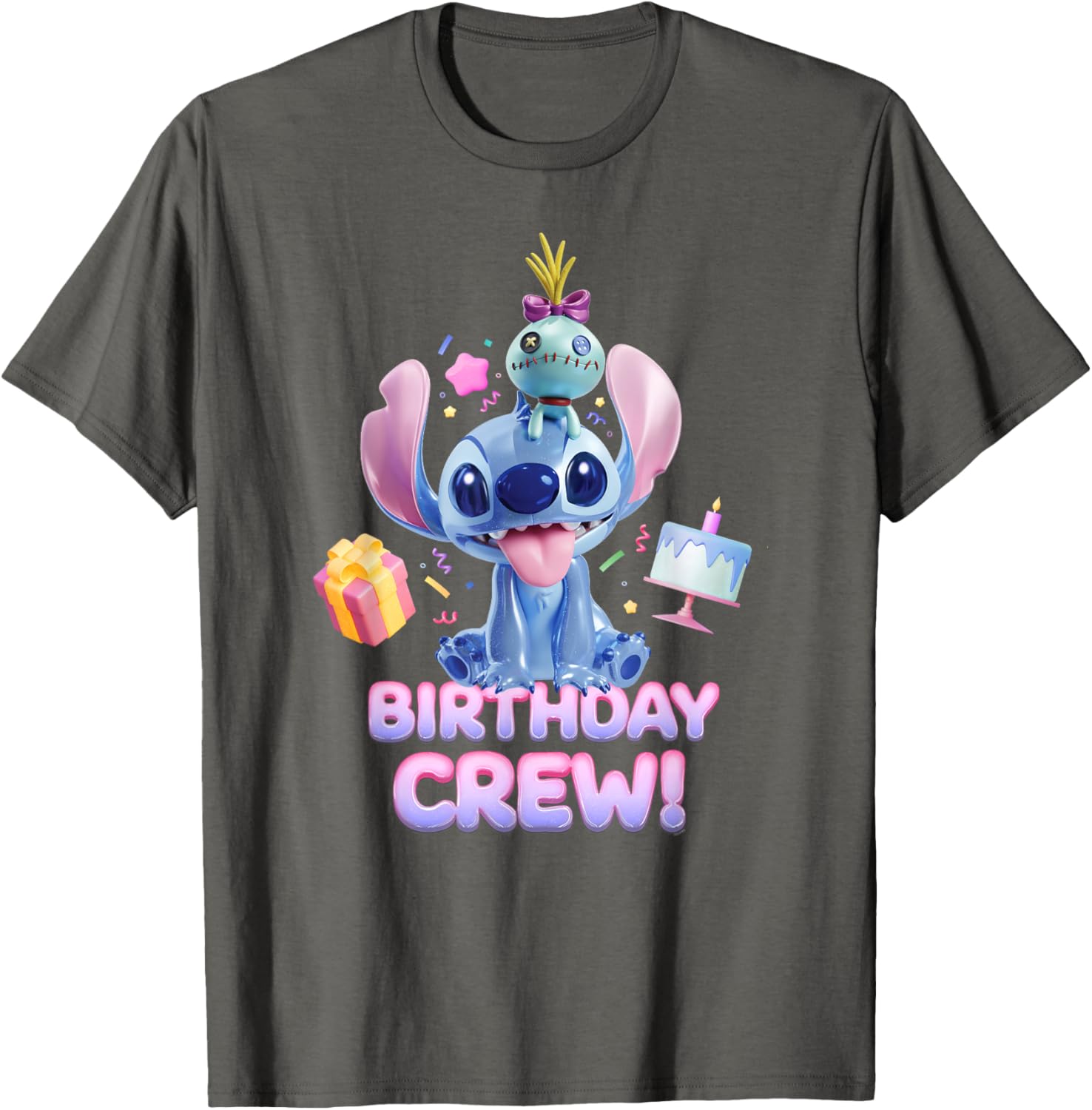 Disney Lilo & Stitch Big Shiny Birthday Crew T-Shirt for Fun Celebrations - 15