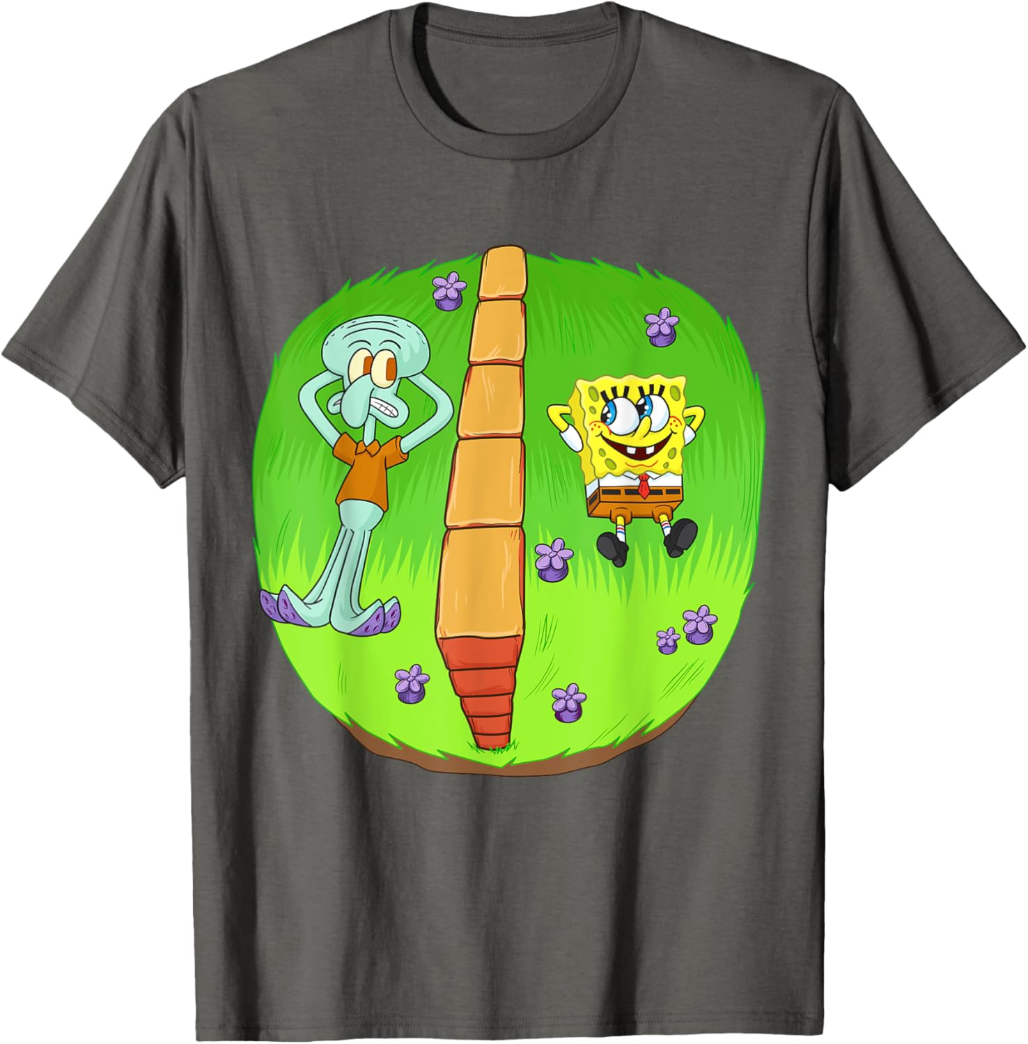 Mademark SpongeBob Squidward Wall In Between T-Shirt for Fun Style - 9