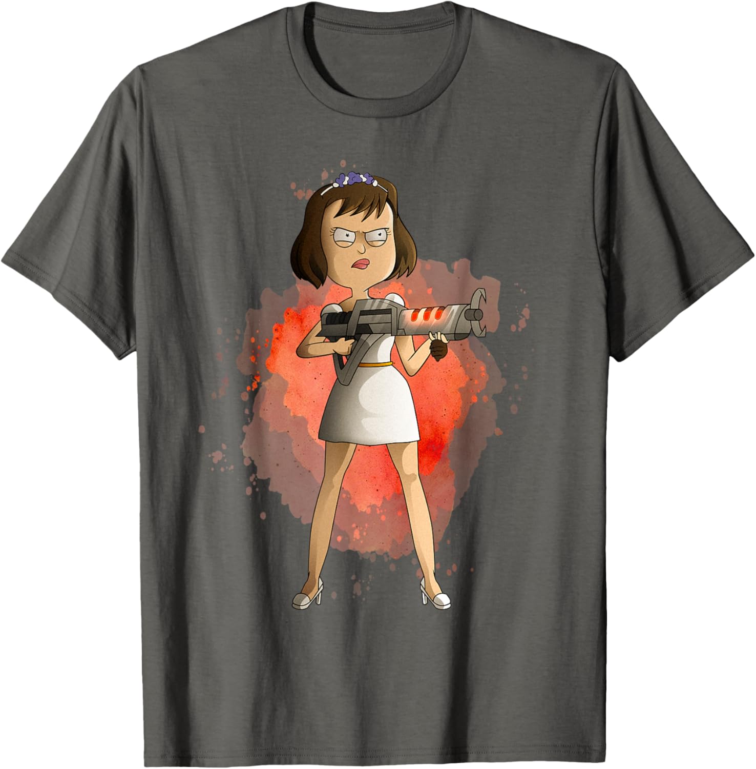 Rick and Morty Tammy Agent Bride T-Shirt for Fans of the Show - 3