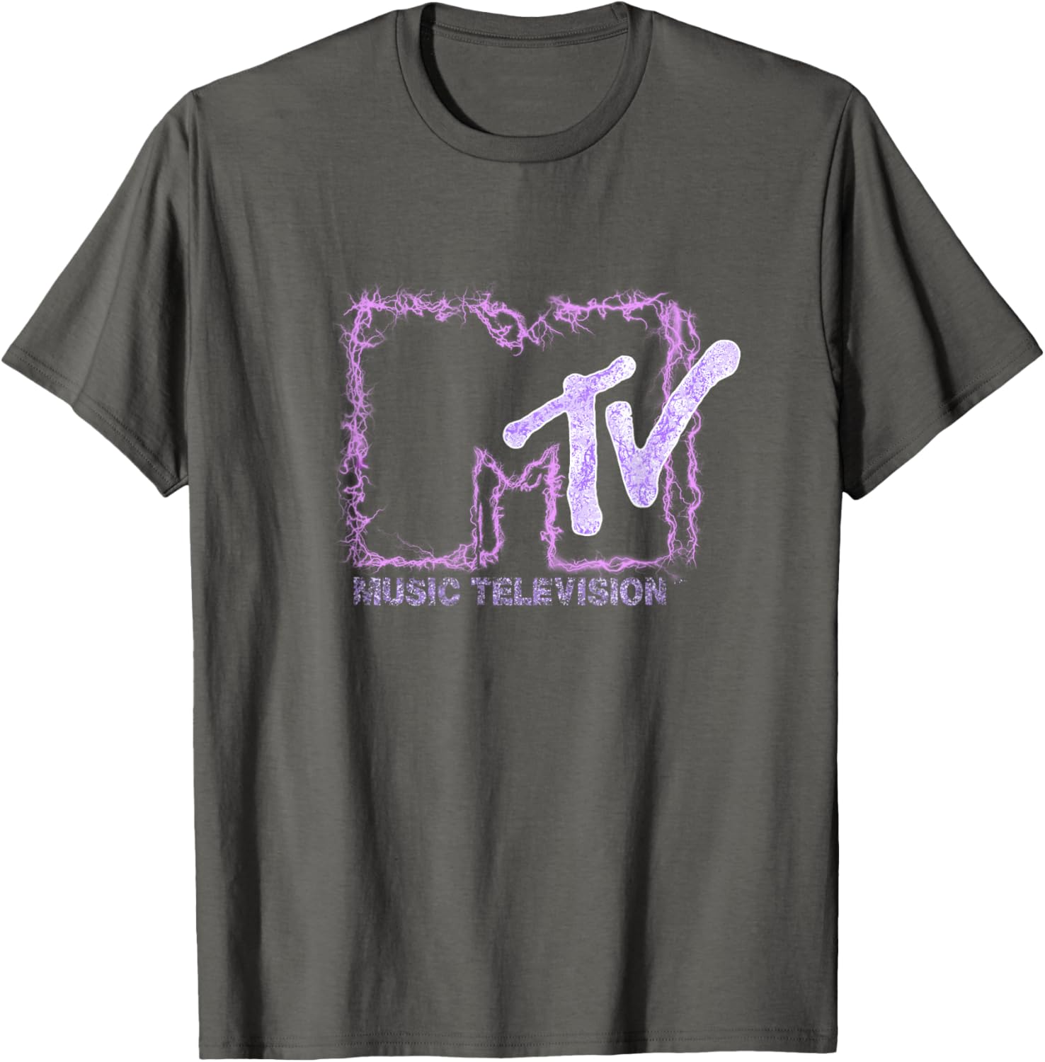Mademark x MTV Official Logo T-Shirt with Purple Electric Flashes - 18