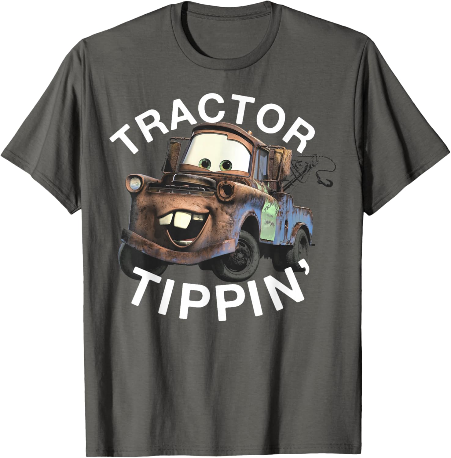Disney Pixar Cars Mater Tractor Tippin Vintage Logo T-Shirt for Fans - 14